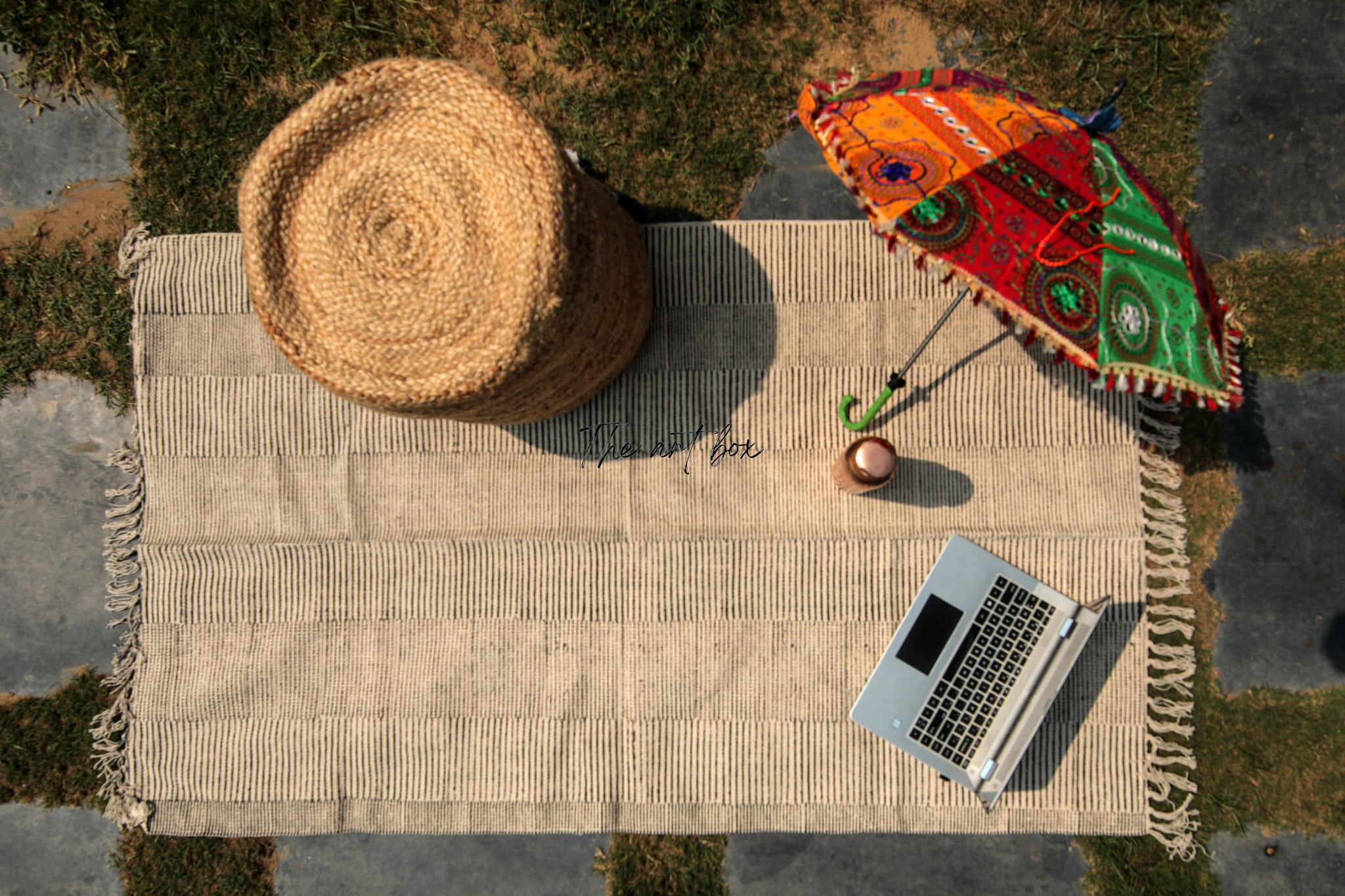 Printed Cotton Indigo Rugs