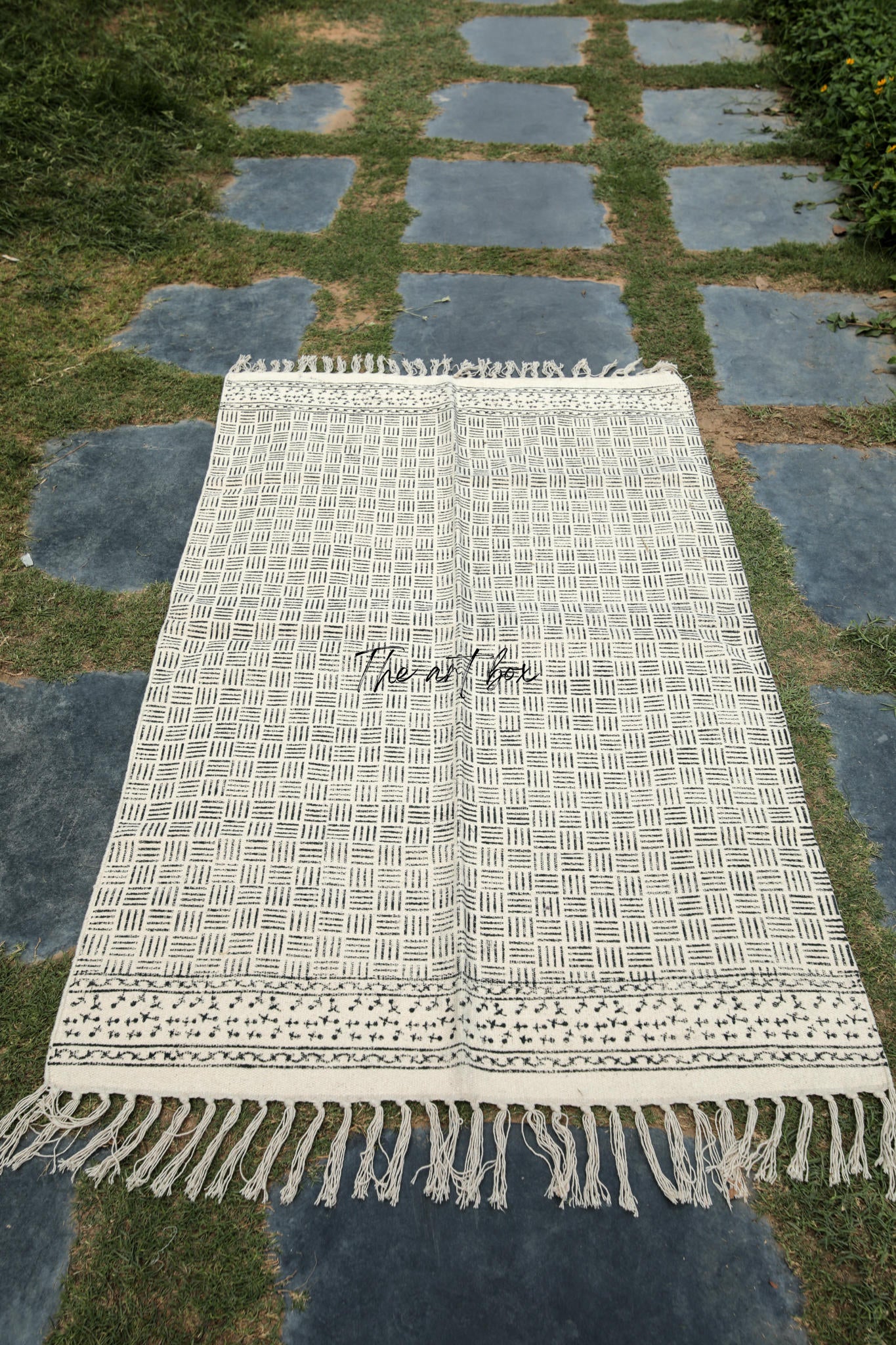 Printed Cotton Indigo Rugs