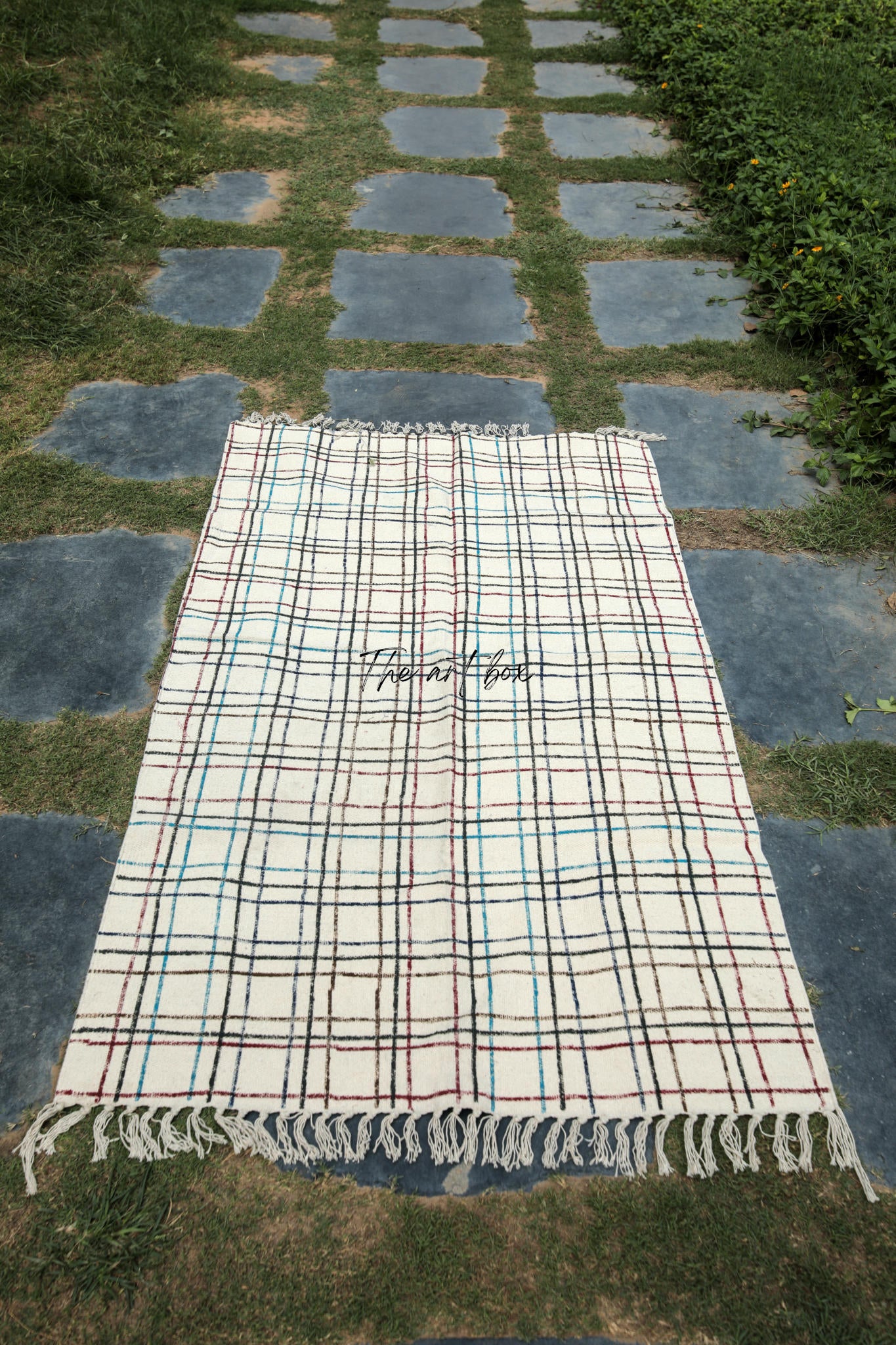 Printed Cotton Indigo Rugs