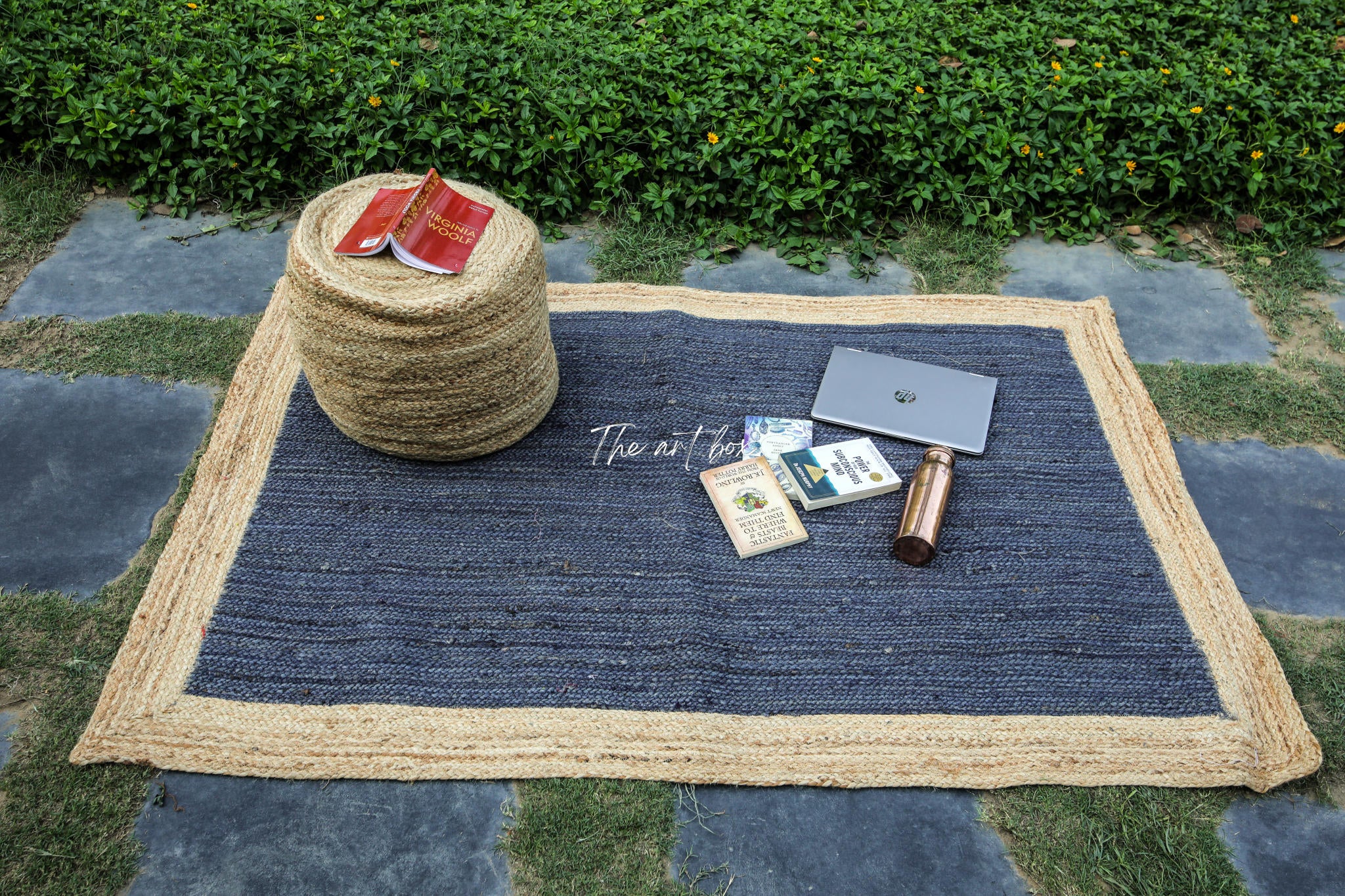 Printed Cotton Indigo Rugs