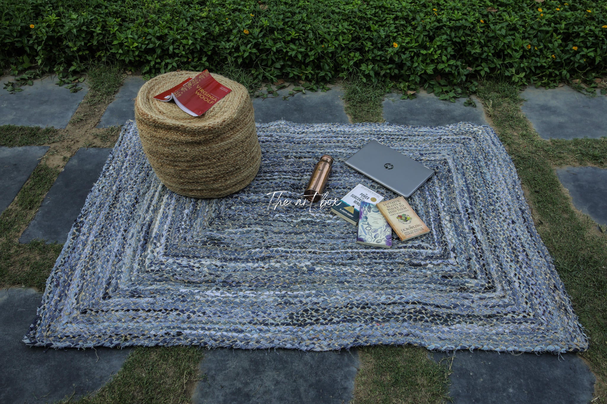 Printed Cotton Indigo Rugs