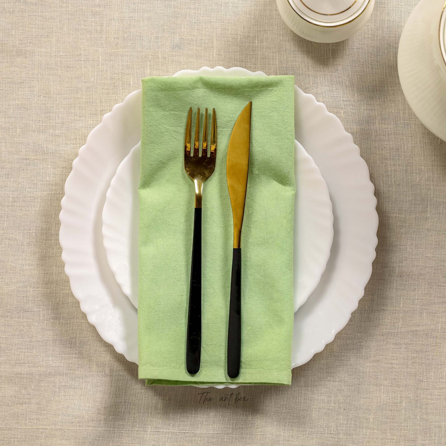 Cotton Green Table Napkins
