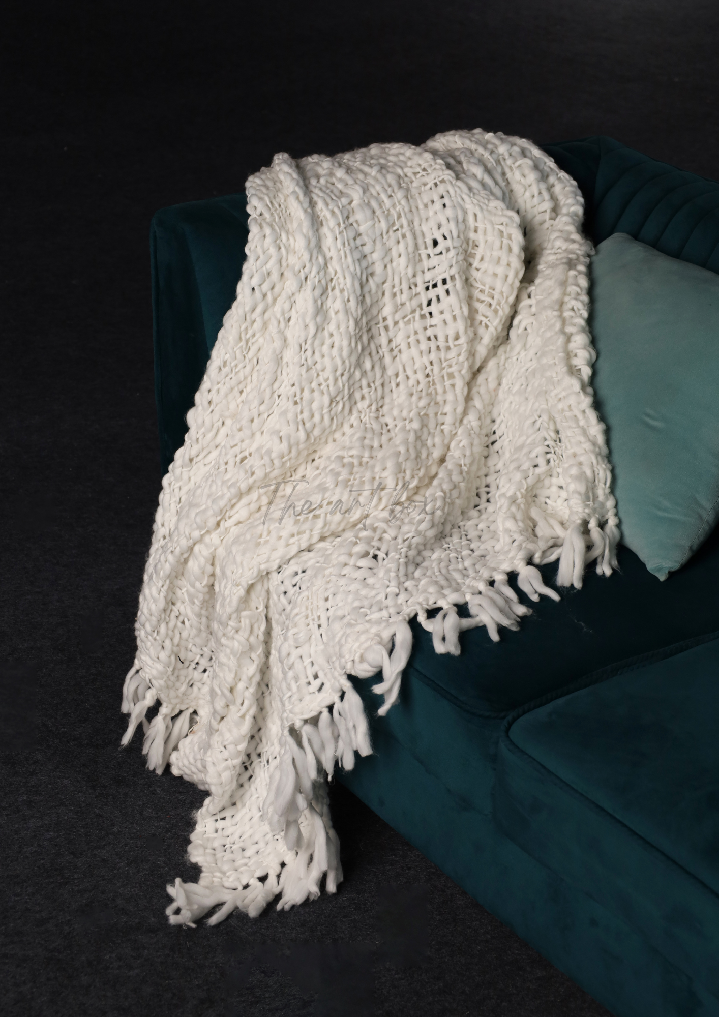 White Handwoven Throws