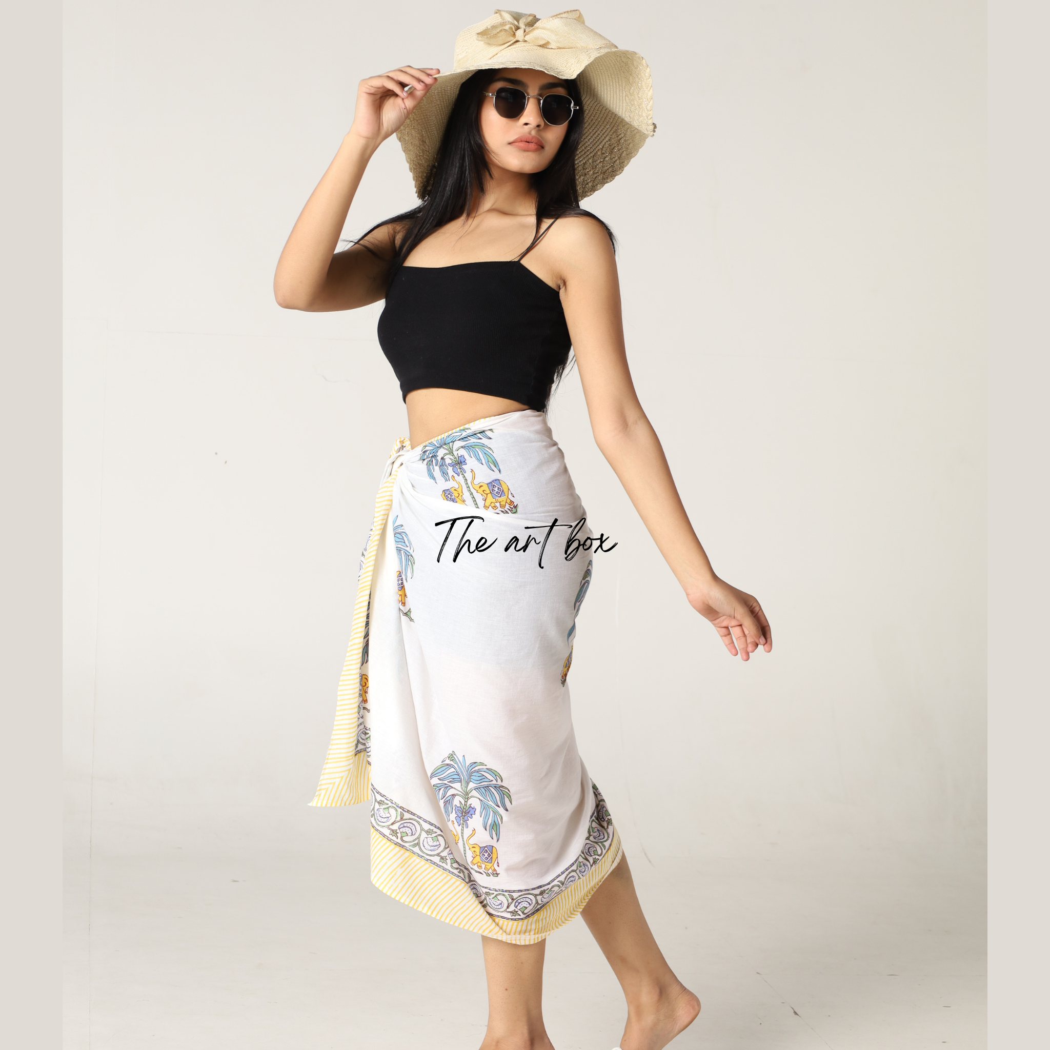 Tropical Blooms: Floral Sarong Wrap