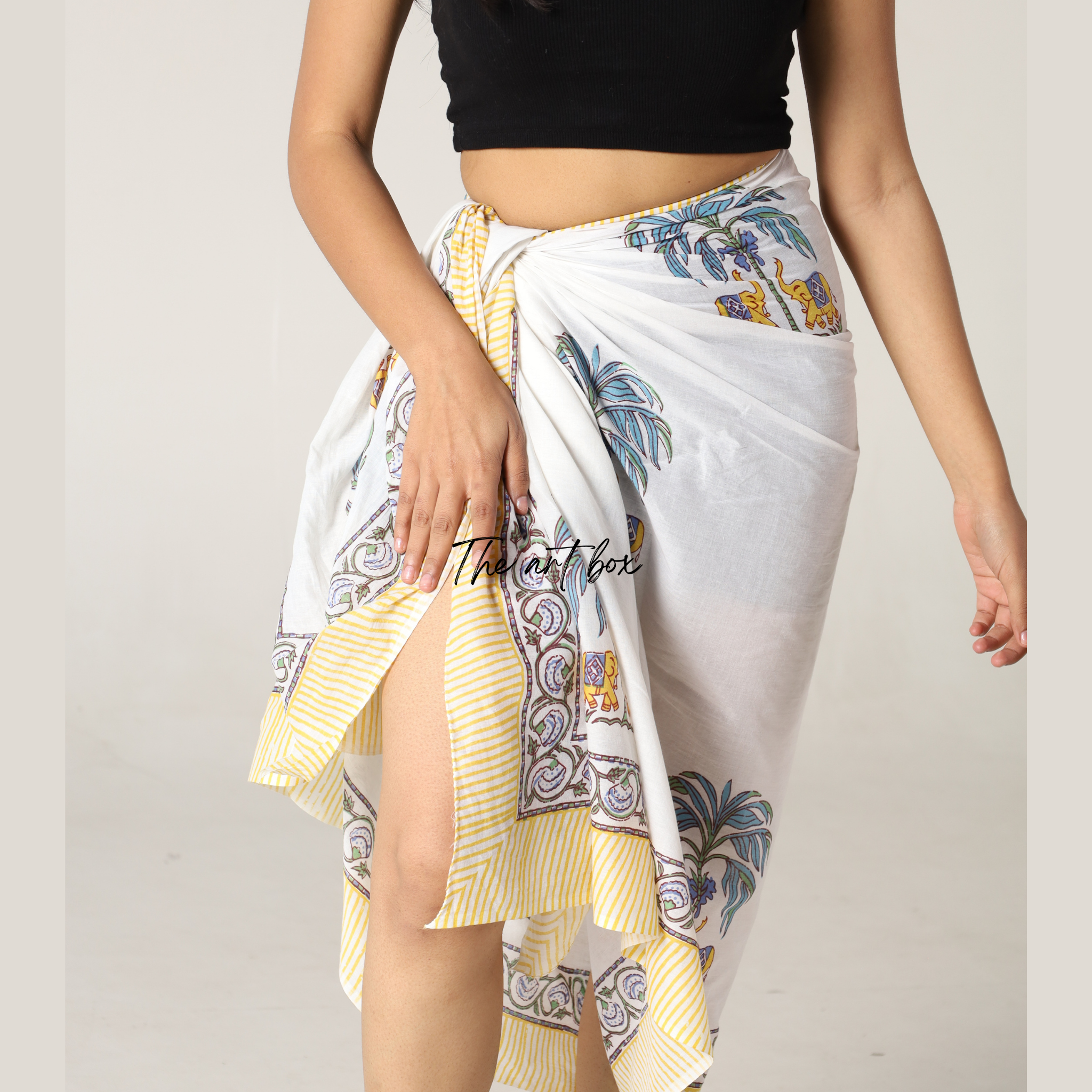 Tropical Blooms: Floral Sarong Wrap