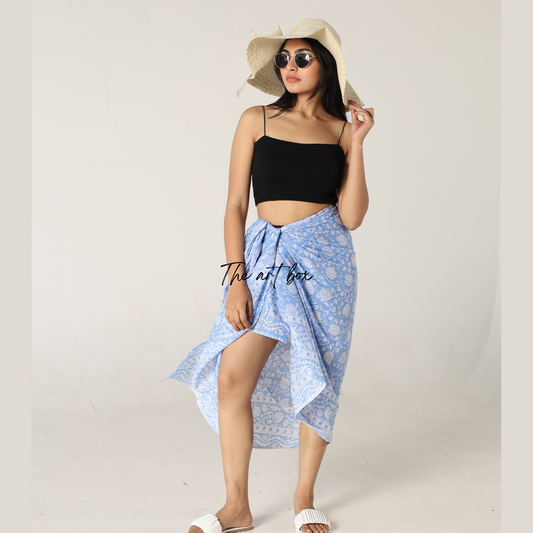 Garden Glamour: Printed Sarong Cover-Up