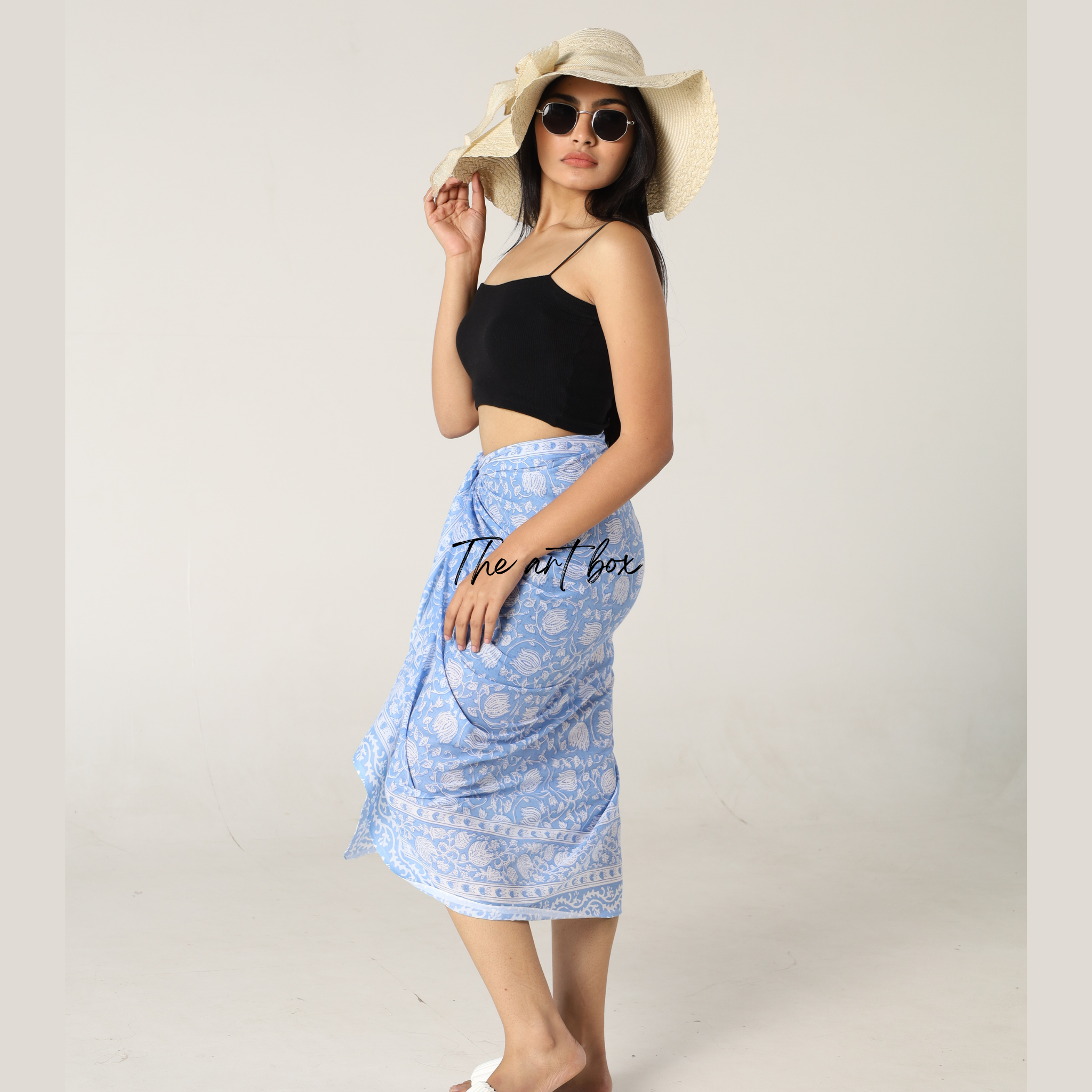 Garden Glamour: Printed Sarong Cover-Up