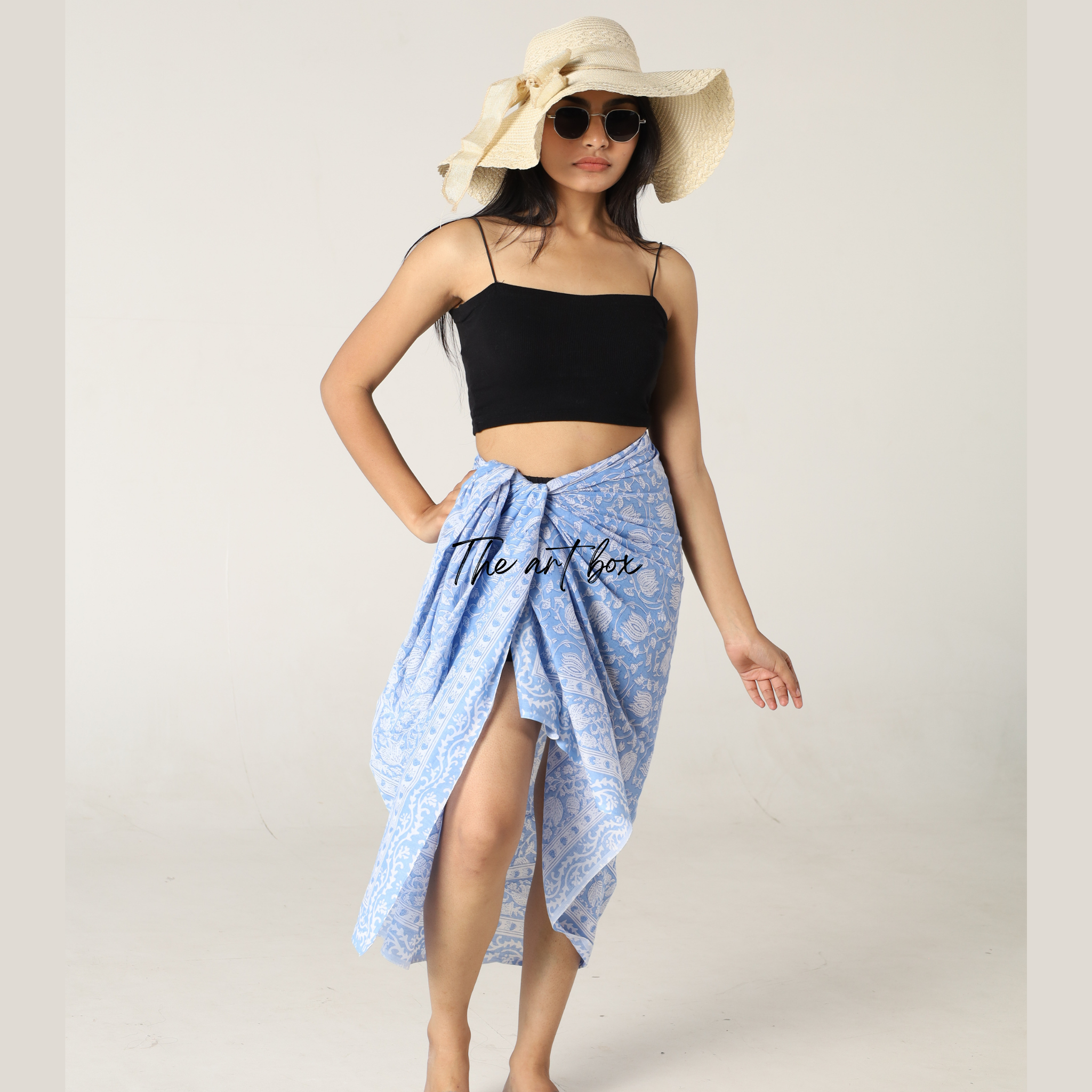 Garden Glamour: Printed Sarong Cover-Up