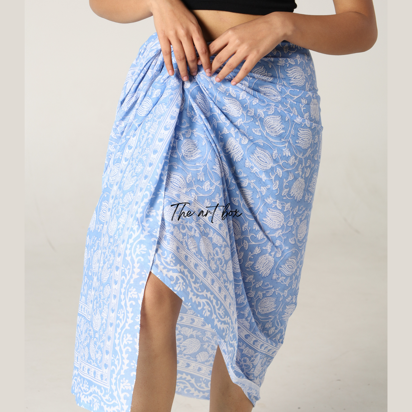 Garden Glamour: Printed Sarong Cover-Up