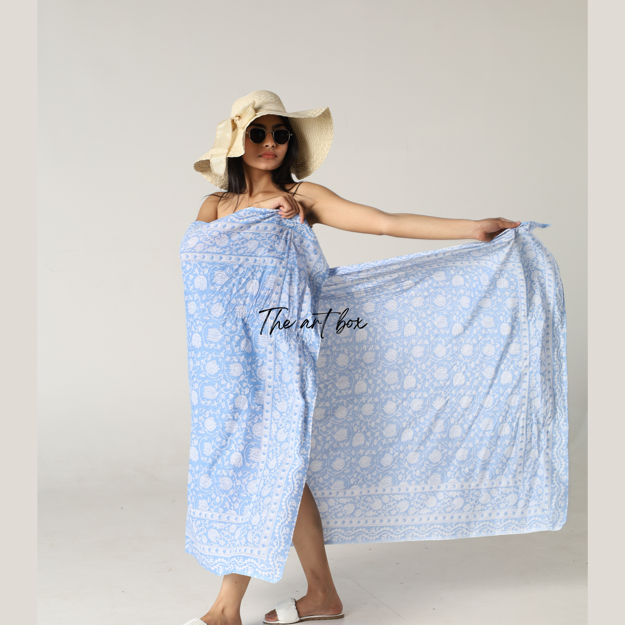 Garden Glamour: Printed Sarong Cover-Up