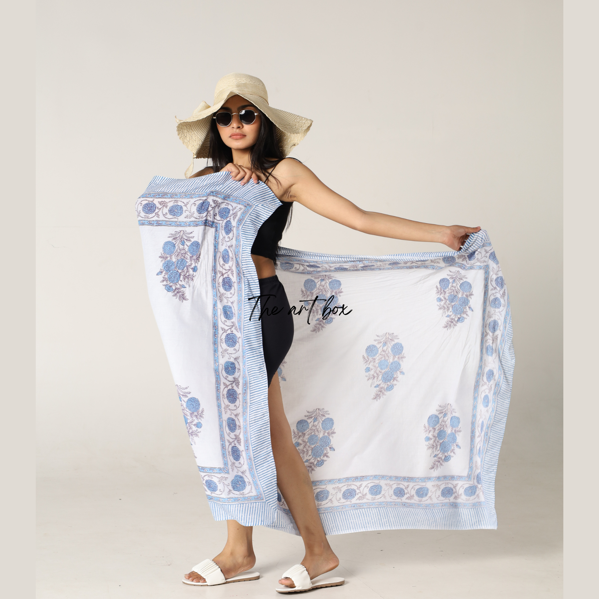 Exotic Flowers: Printed Beach Wrap