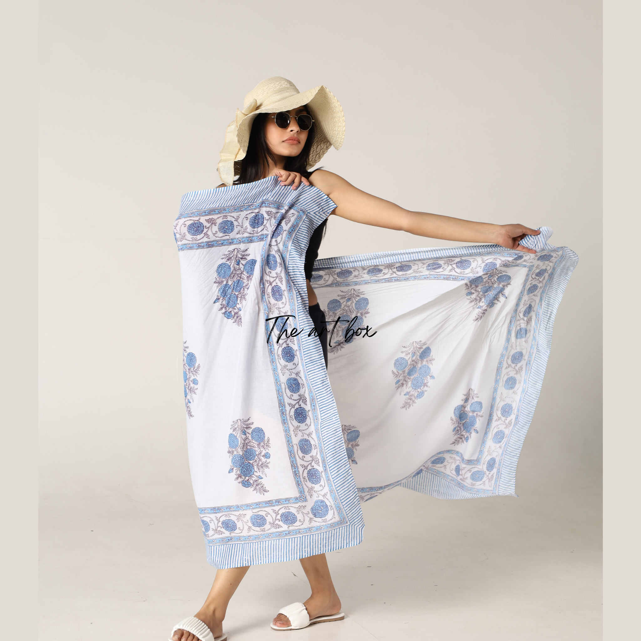 Exotic Flowers: Printed Beach Wrap