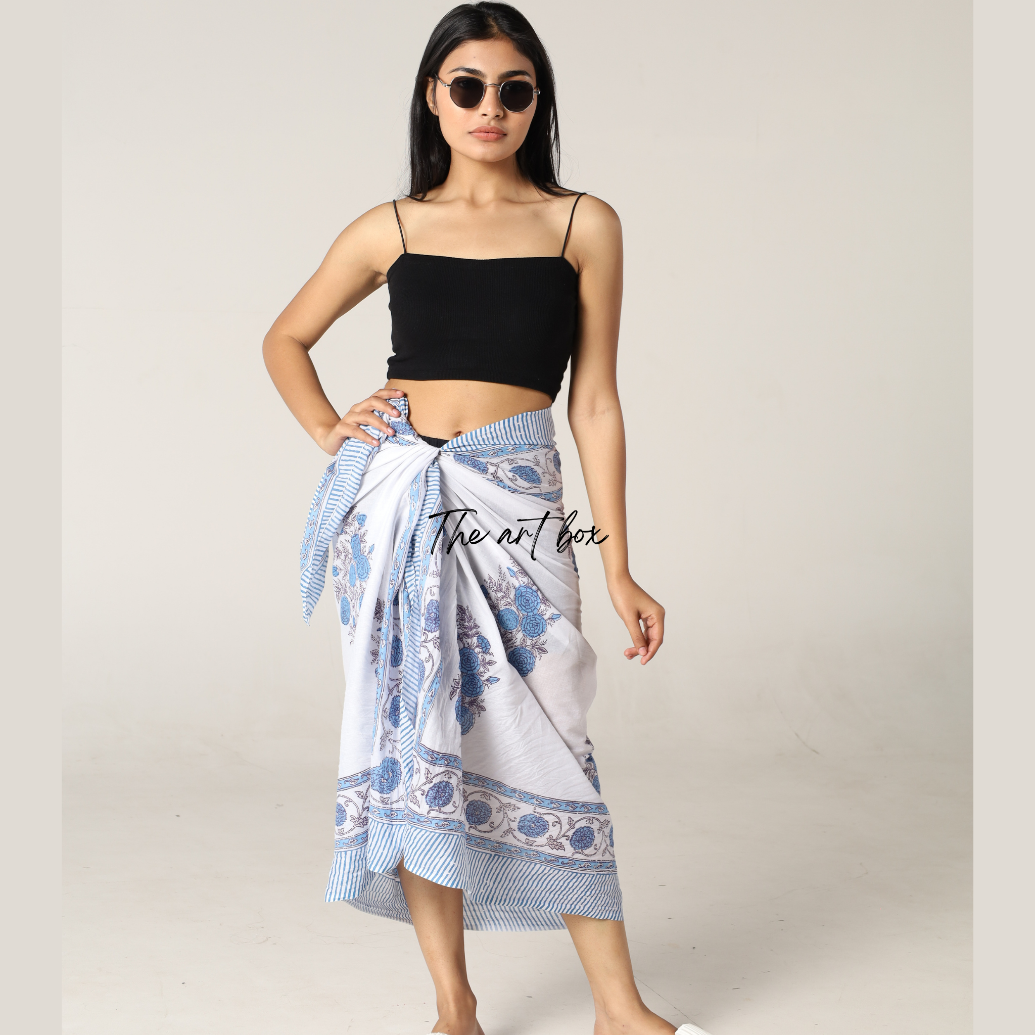 Exotic Flowers: Printed Beach Wrap