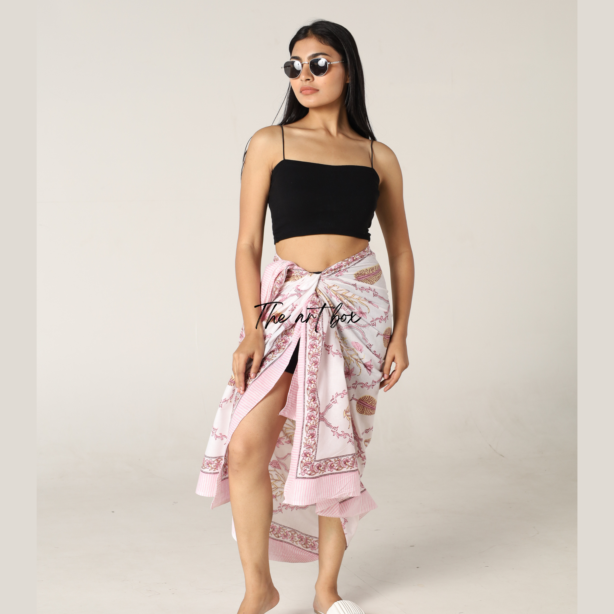 Boho Blossoms: Printed Sarong Wrap