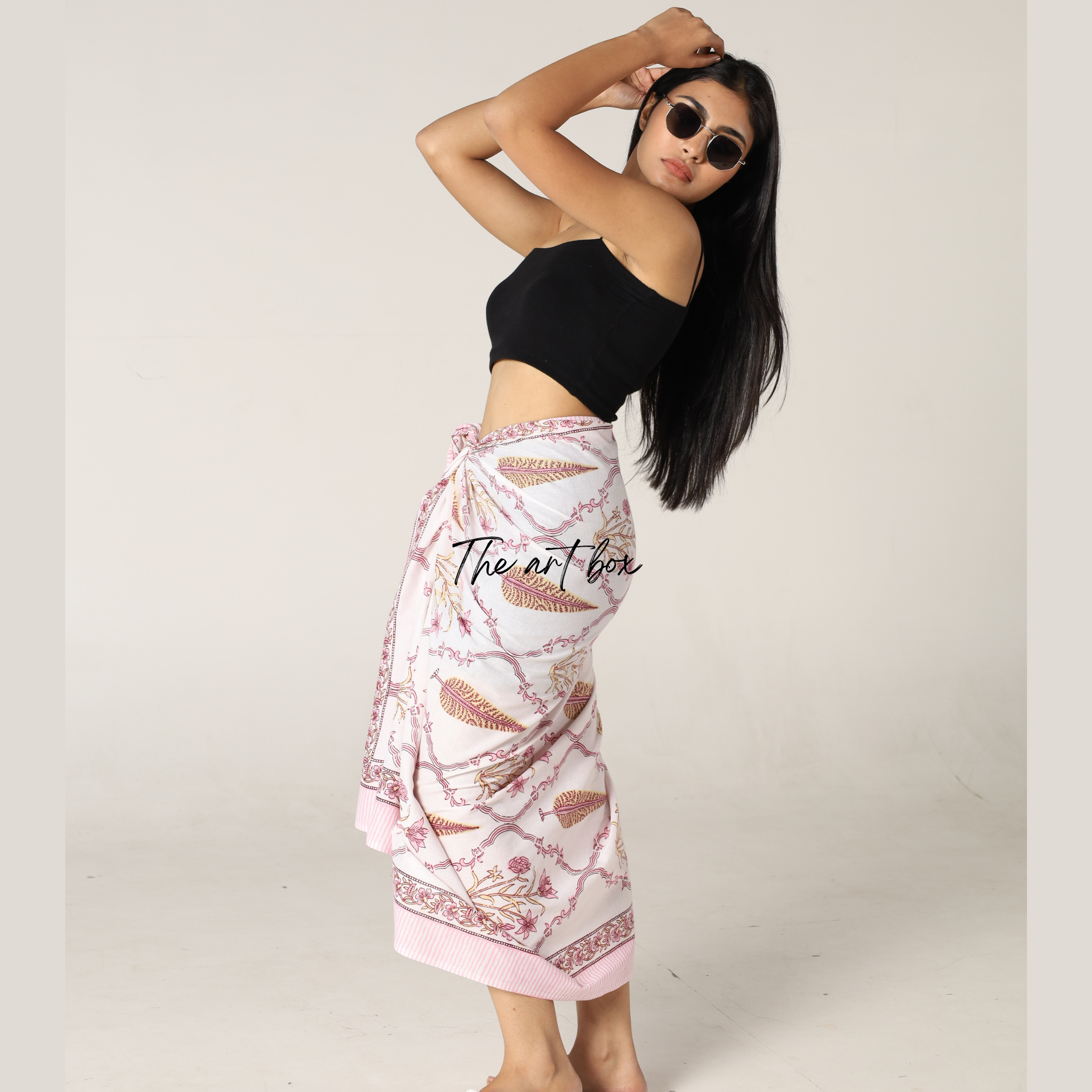 Boho Blossoms: Printed Sarong Wrap