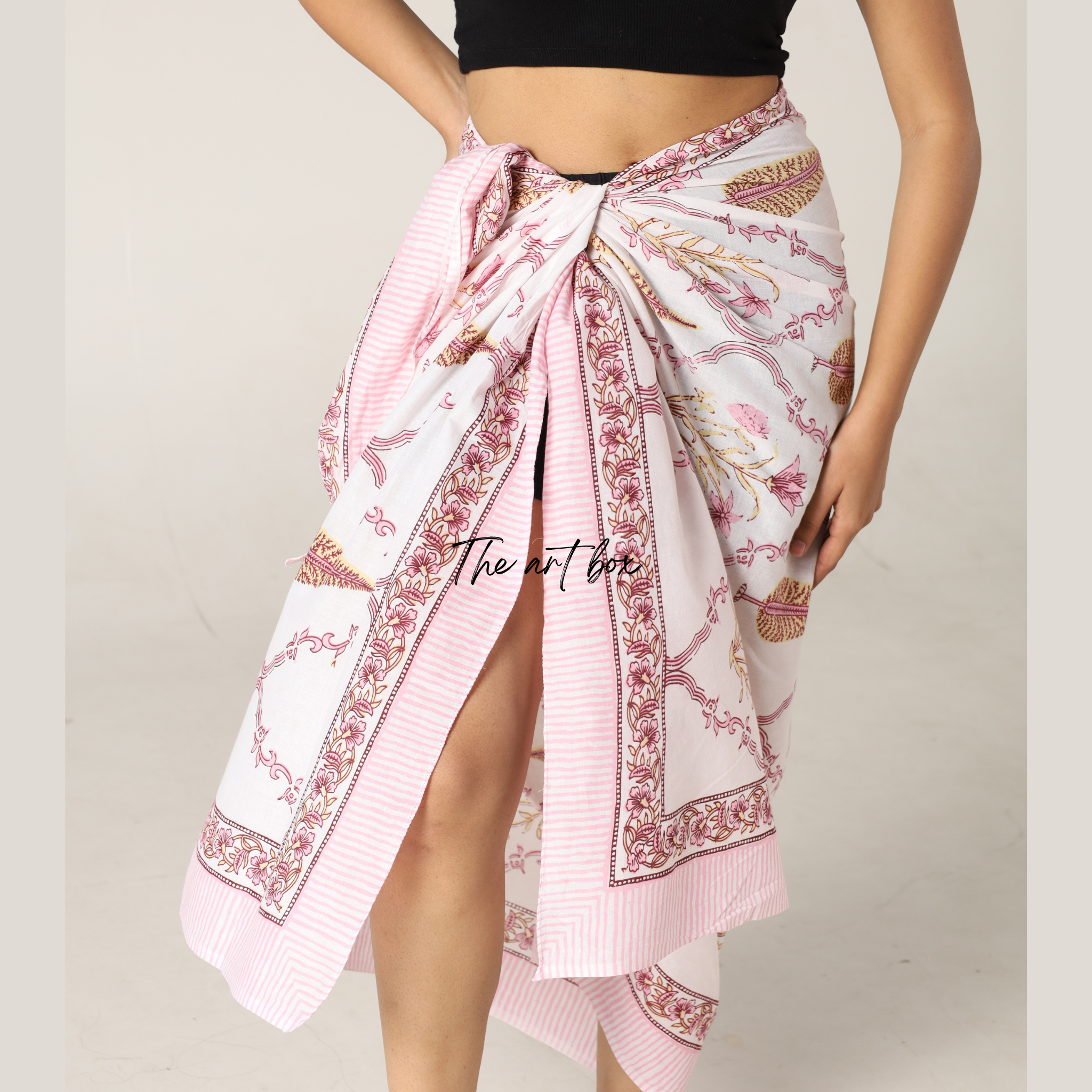 Boho Blossoms: Printed Sarong Wrap