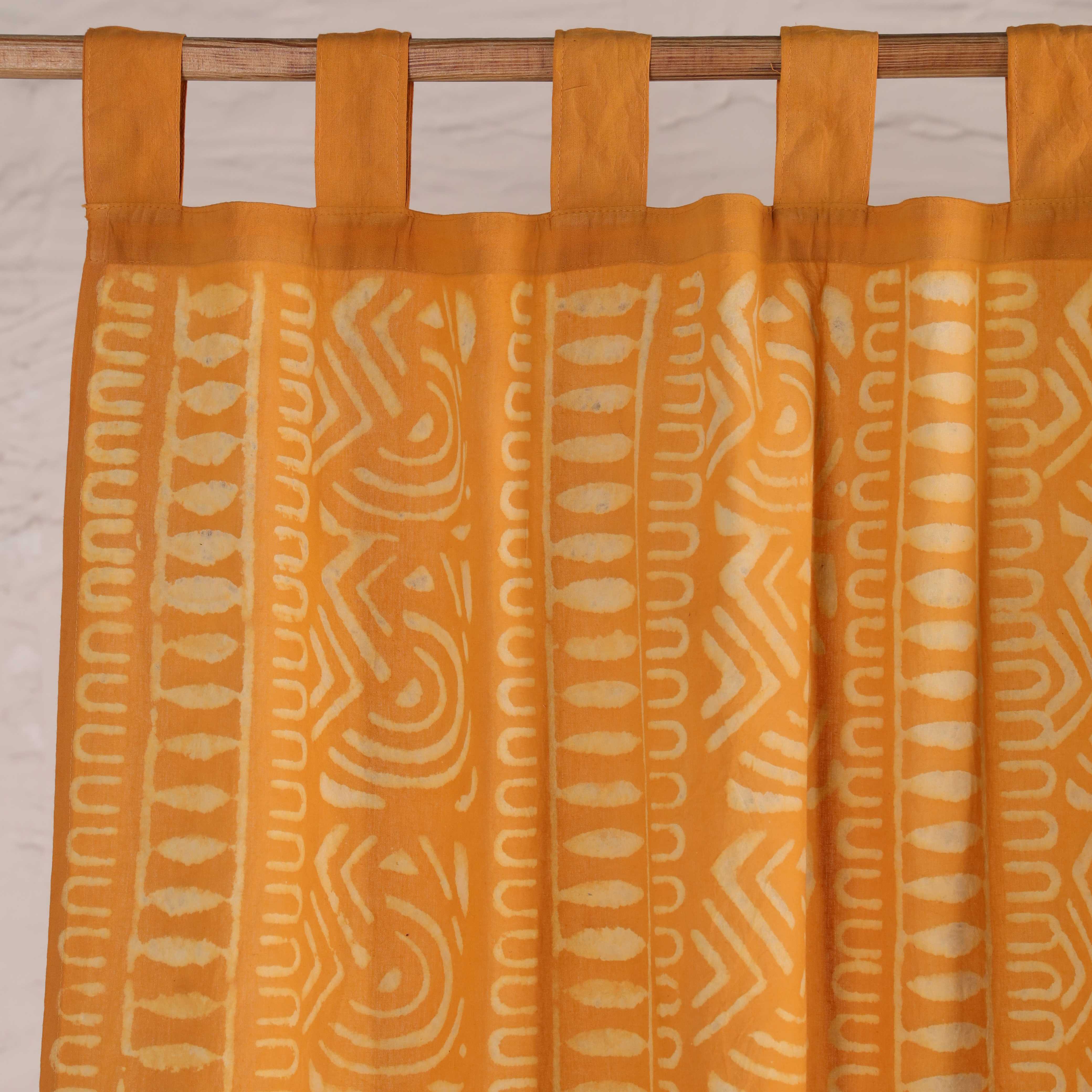 Premium Floral Cotton Curtain Panel – Handcrafted Minimalist Decor