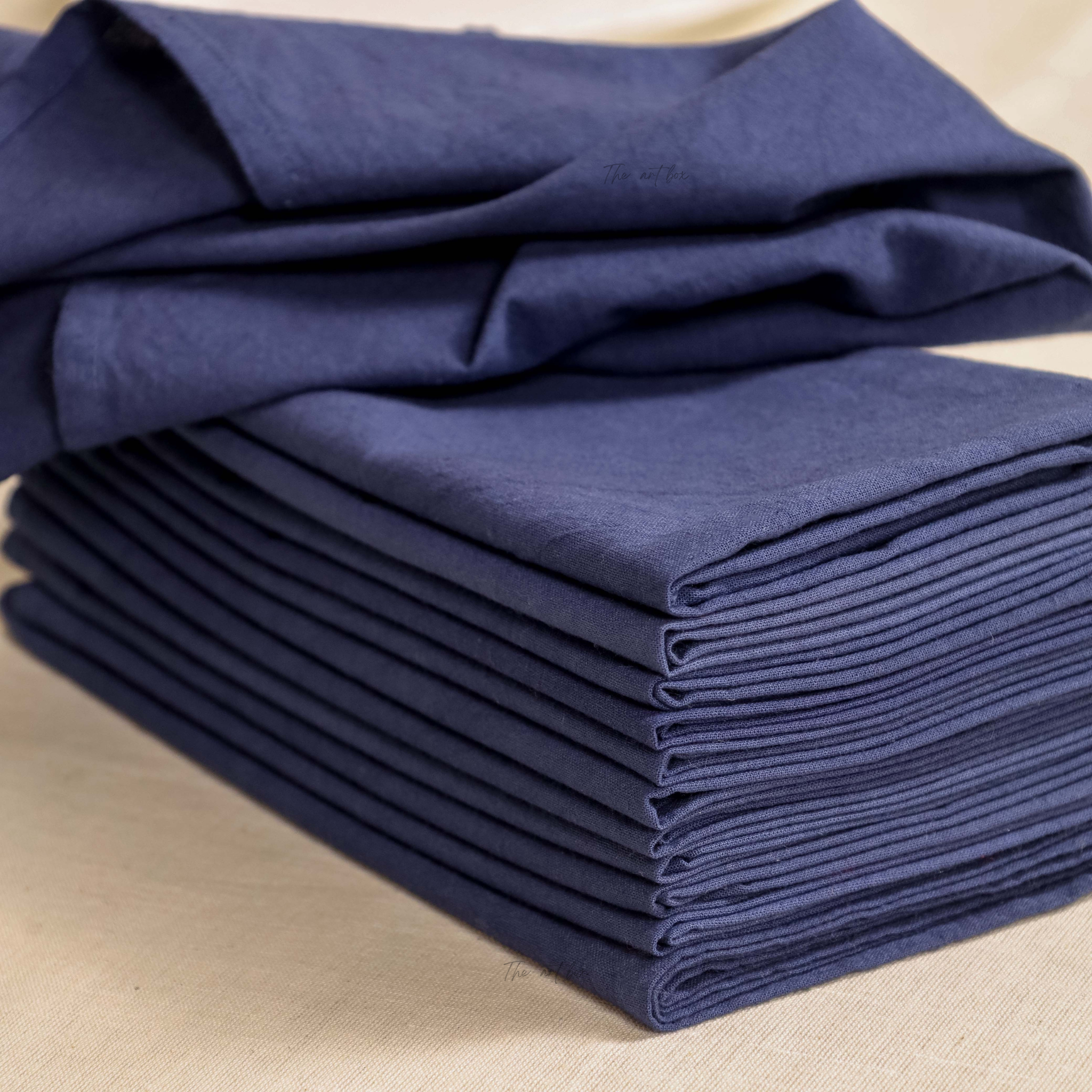 Blue Cotton Table Napkins