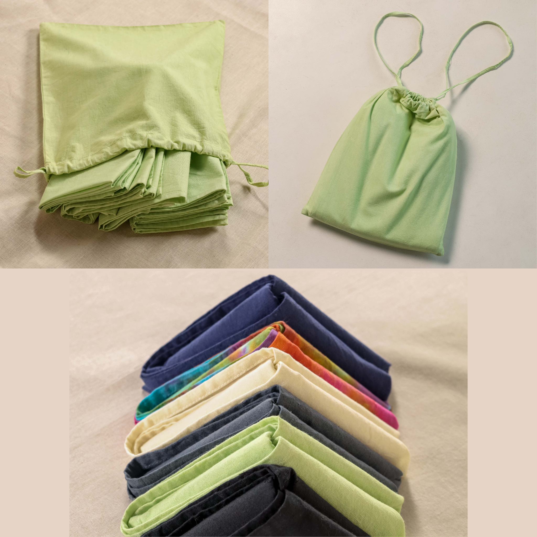 Green  Cotton Table Napkins