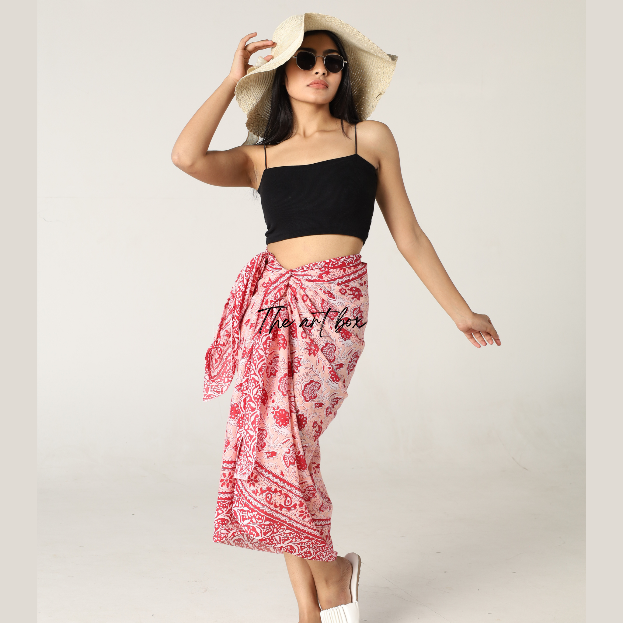 Vintage Vibe: Floral Print Sarong