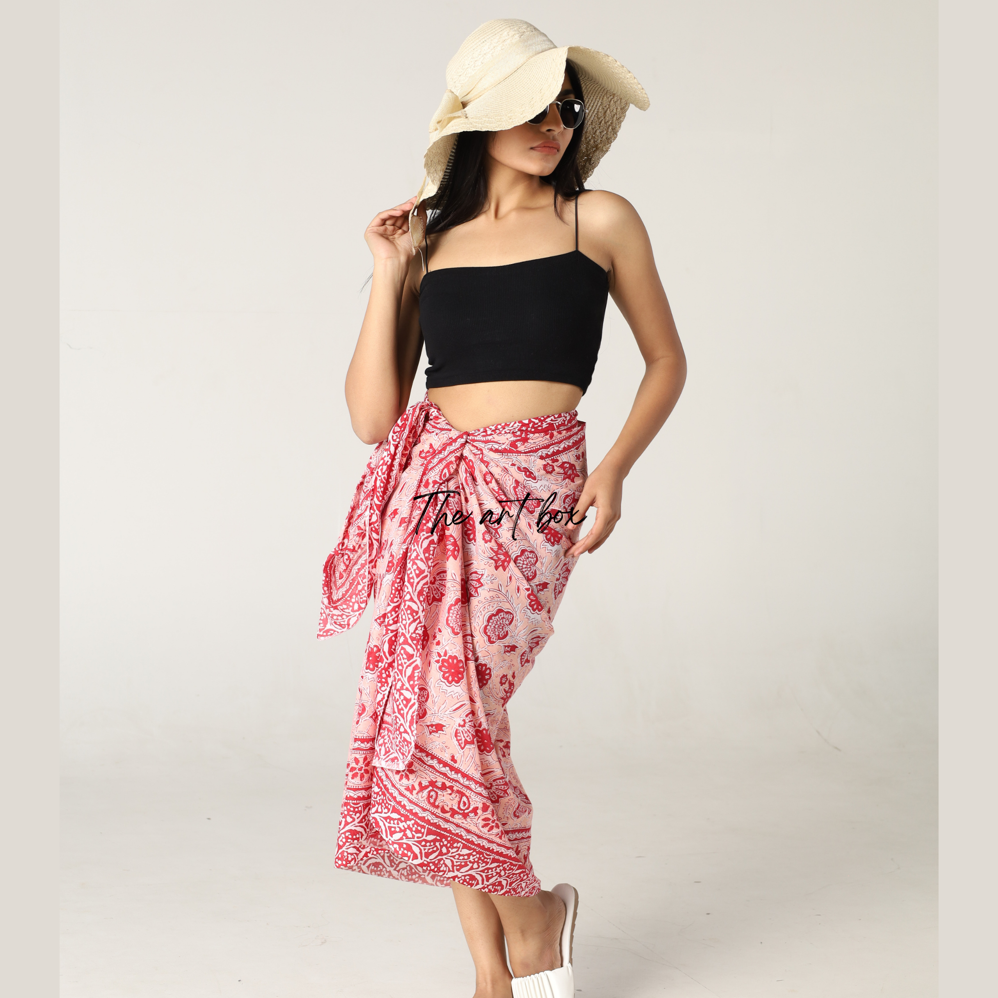 Vintage Vibe: Floral Print Sarong