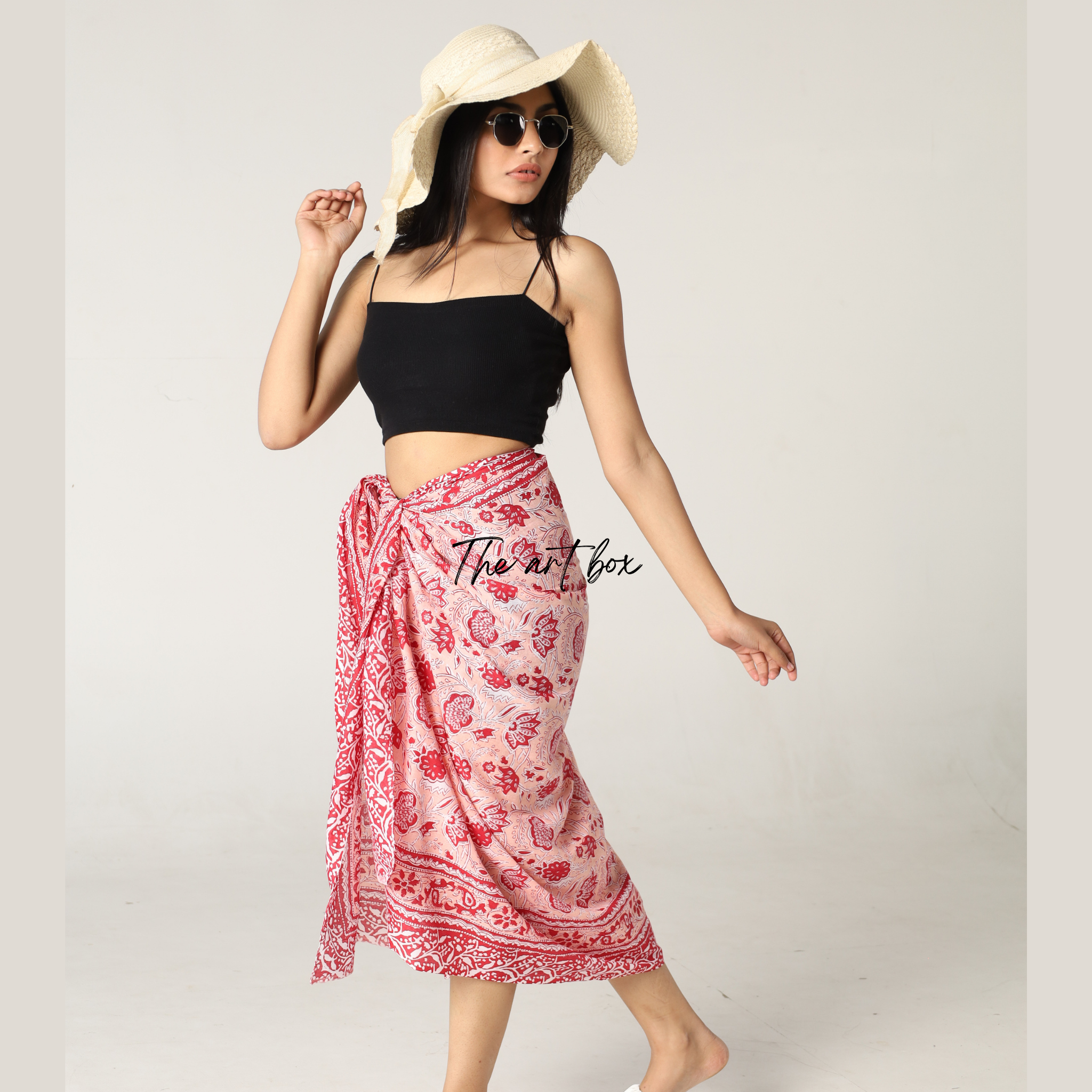 Vintage Vibe: Floral Print Sarong