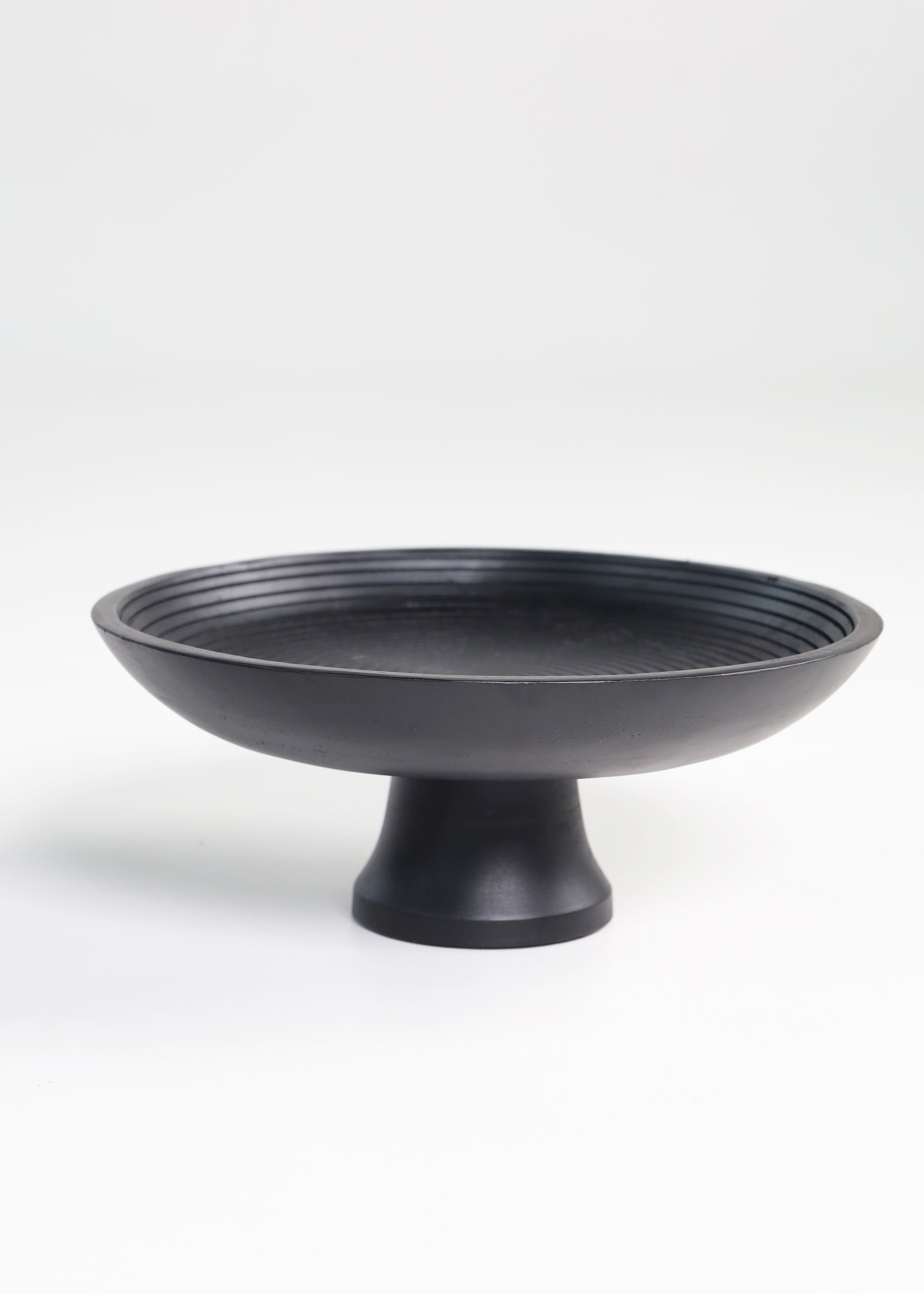 Mango Wood Fruit Platter - Black Texture