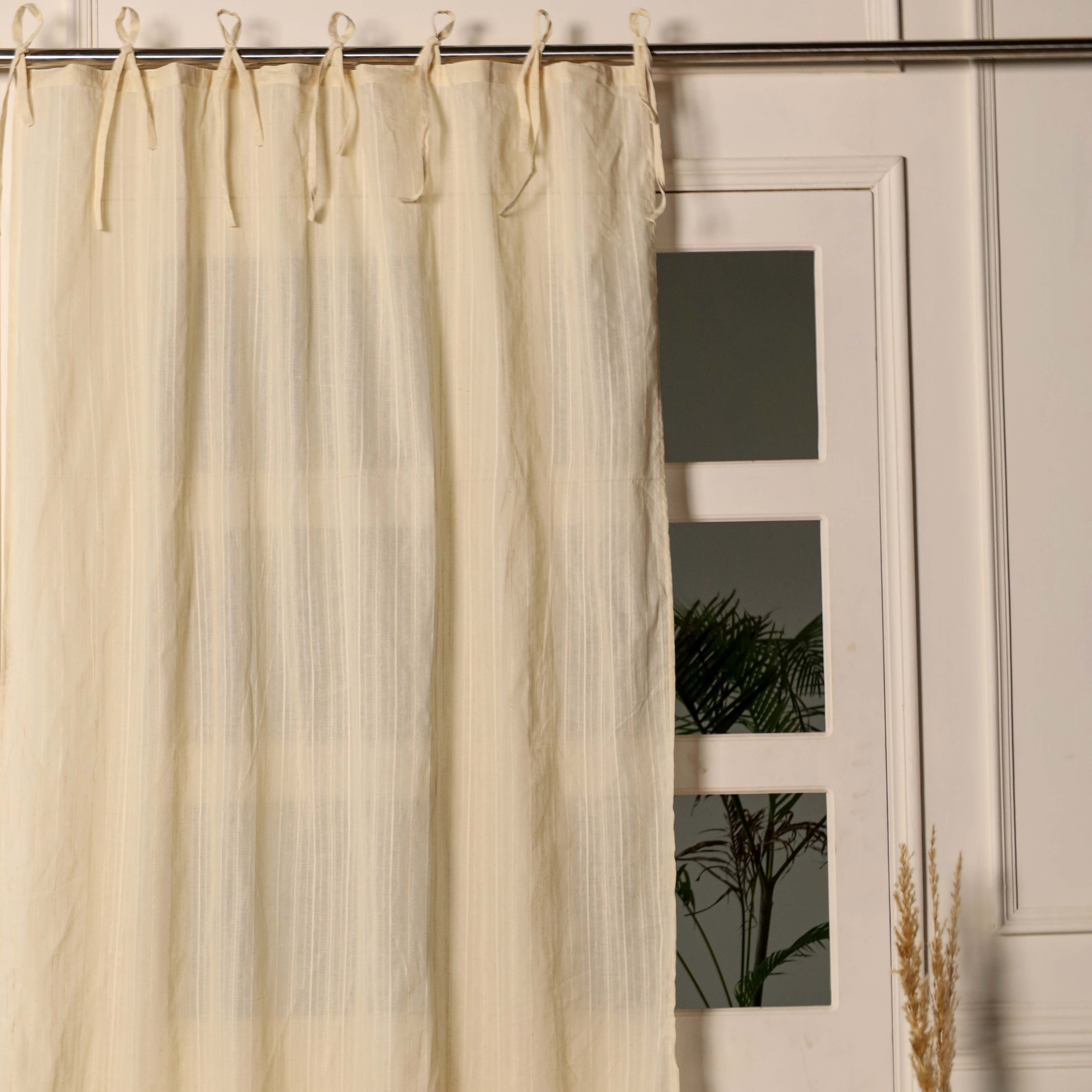 Ton Stripe Cotton Curtains - 1 Panel Set