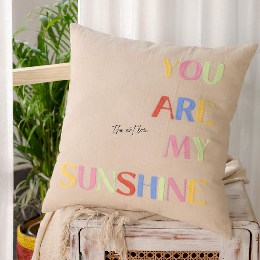 Custom Name Cotton Cushion Cover - Personalised Cushion Home Décor