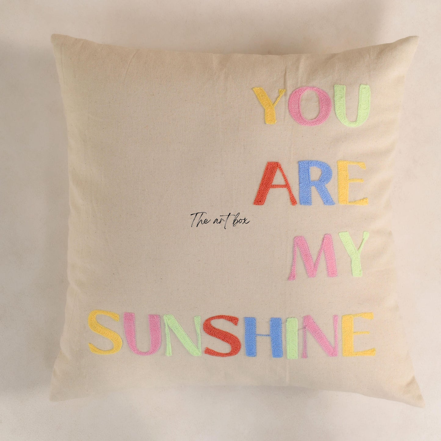 Custom Name Cotton Cushion Cover - Personalised Cushion Home Décor