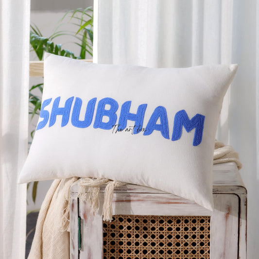 Personalized Name Accent Pillow Cover - Custom Name Pillow Decor