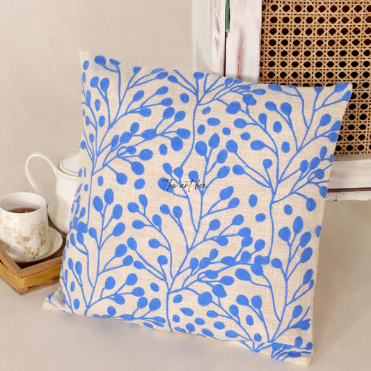 Floral Embroidered Cushion - Add a Touch of Nature to Your Space