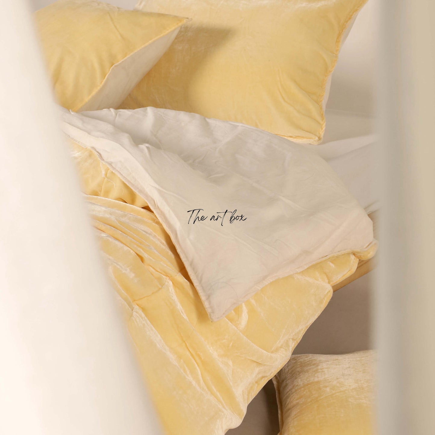 Yellow Velvet Duvet Cover