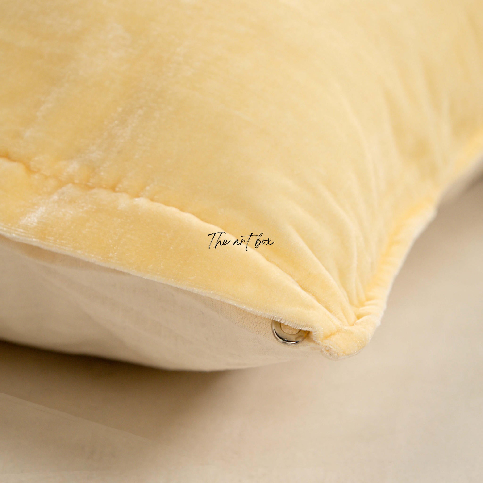 Solid Yellow Velvet Pillowcases Cover