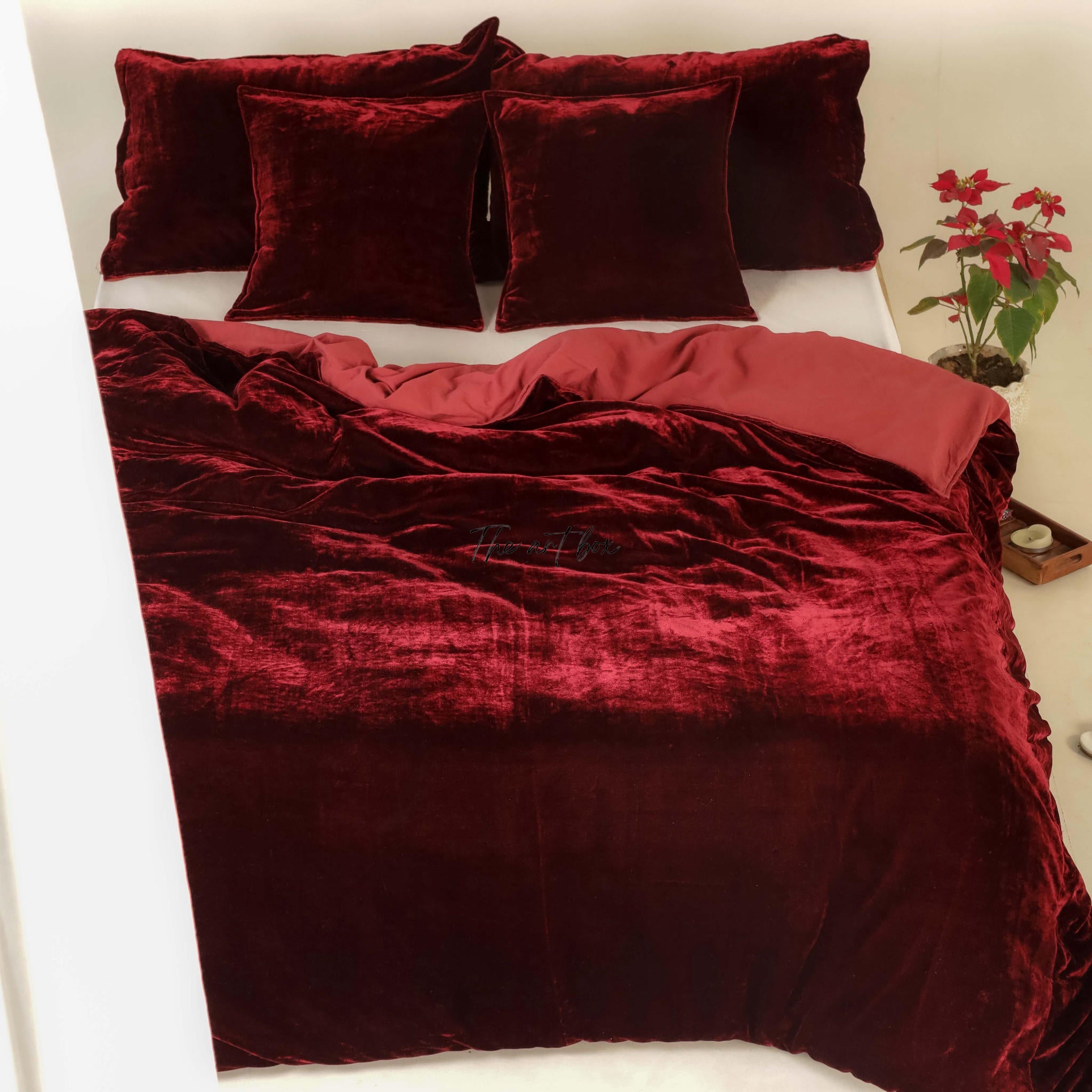 Red Velvet Duvet Cover