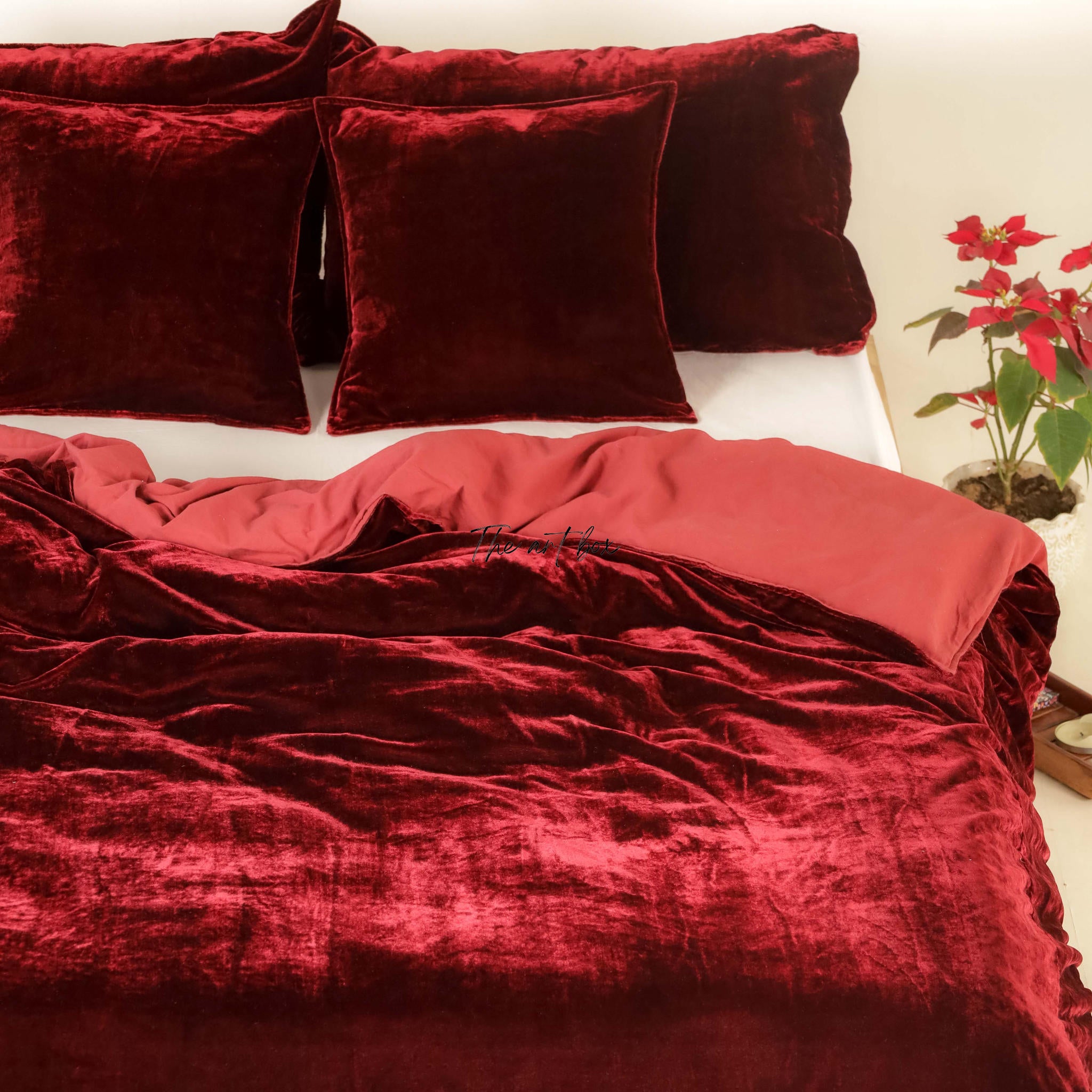 Red Velvet Duvet Cover