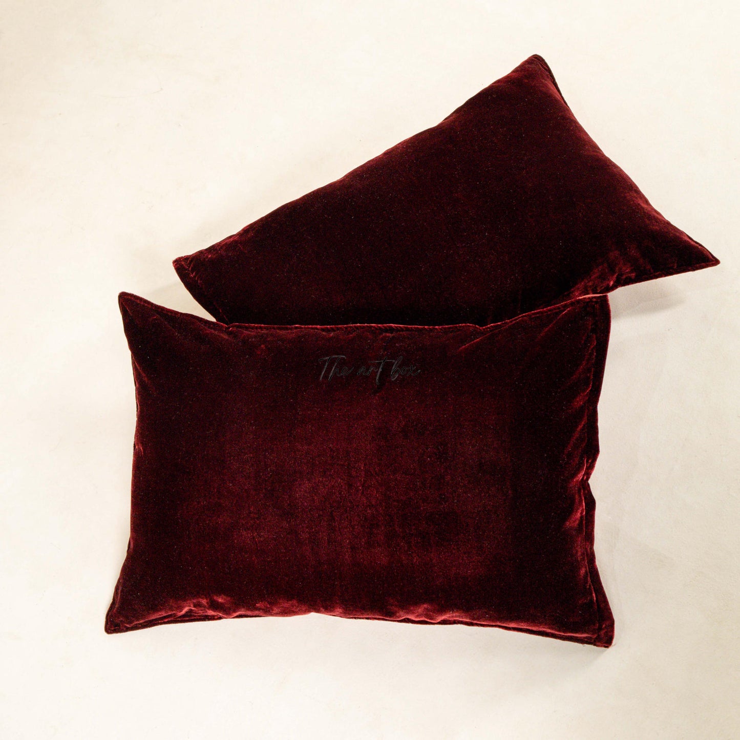 Solid Red Velvet Pillowcases Cover