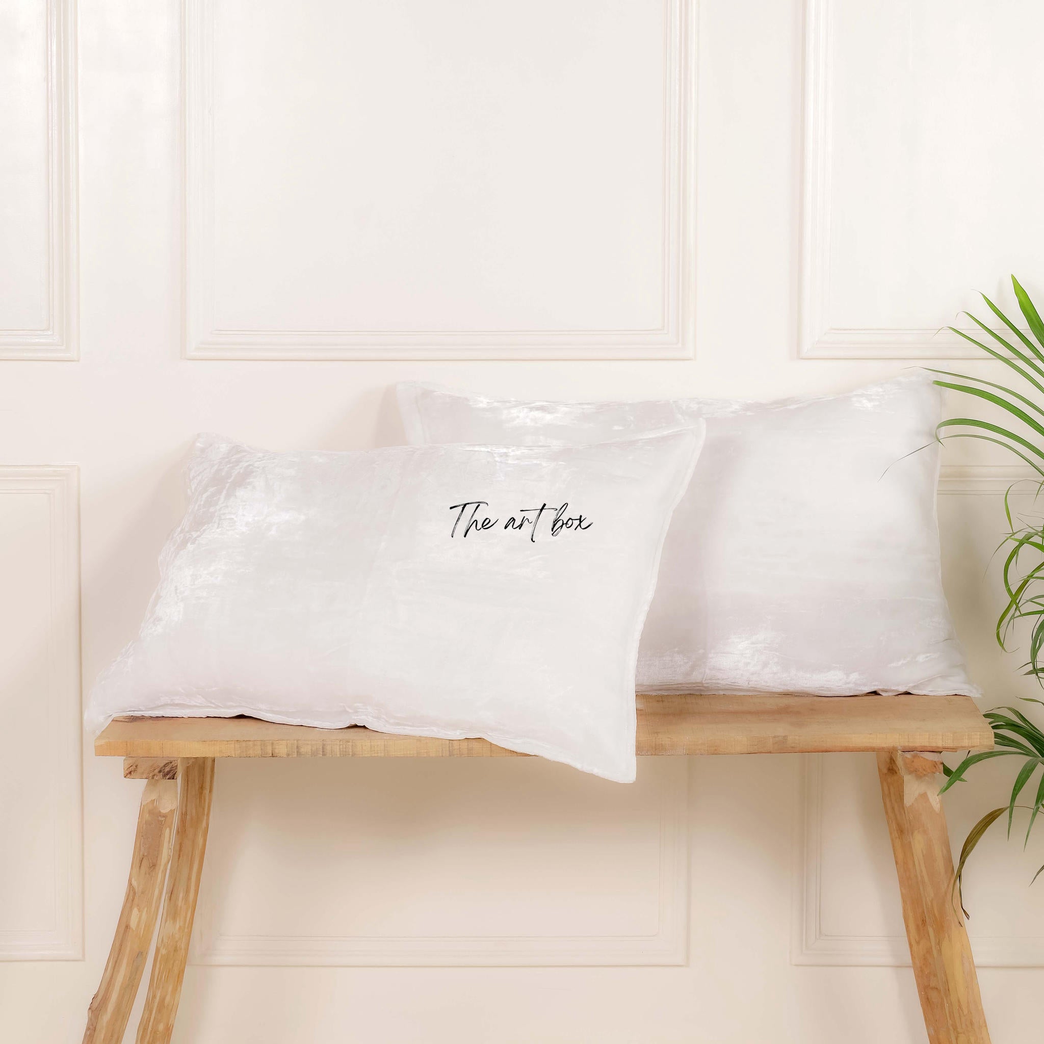 Solid White Velvet Pillowcases Cover