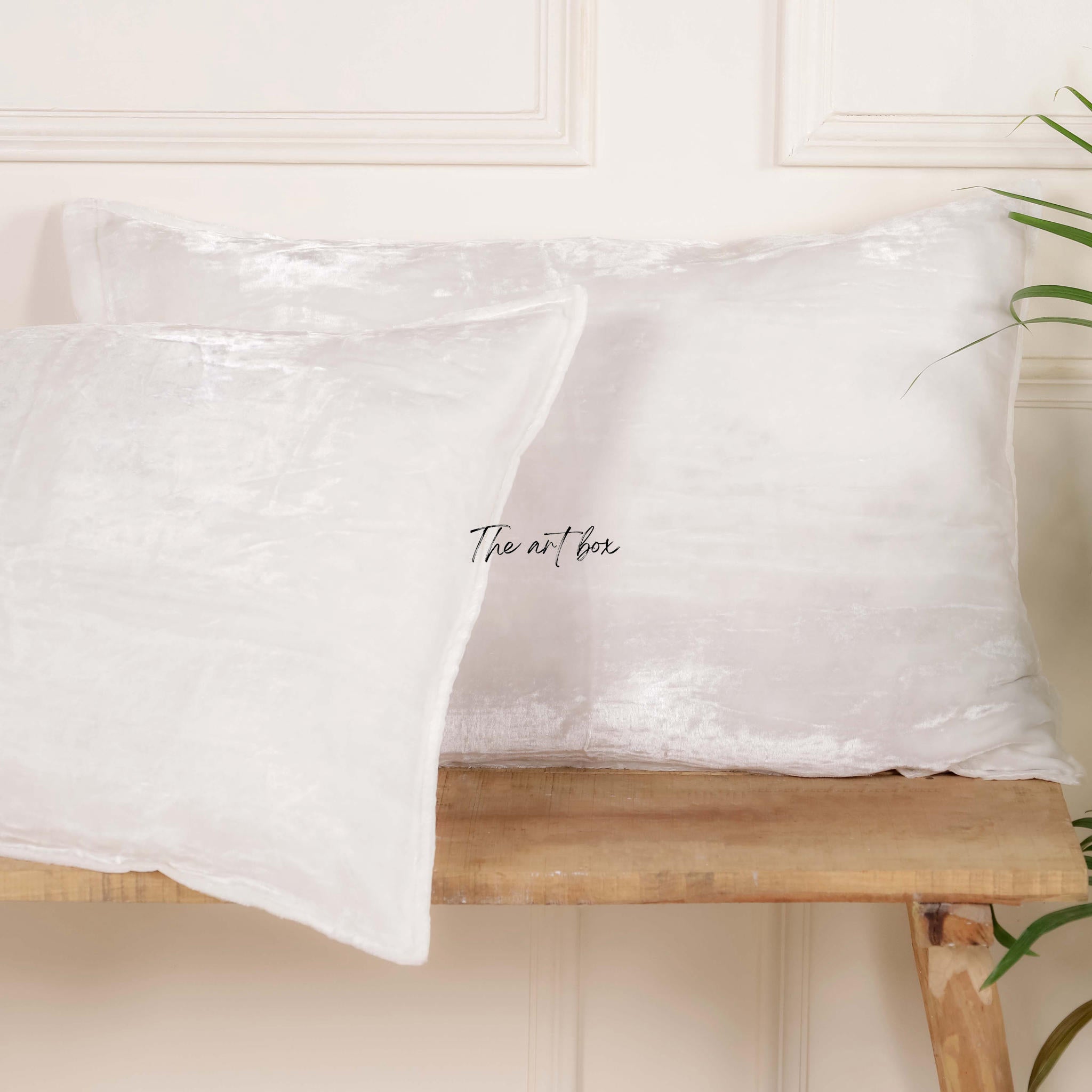 Solid White Velvet Pillowcases Cover