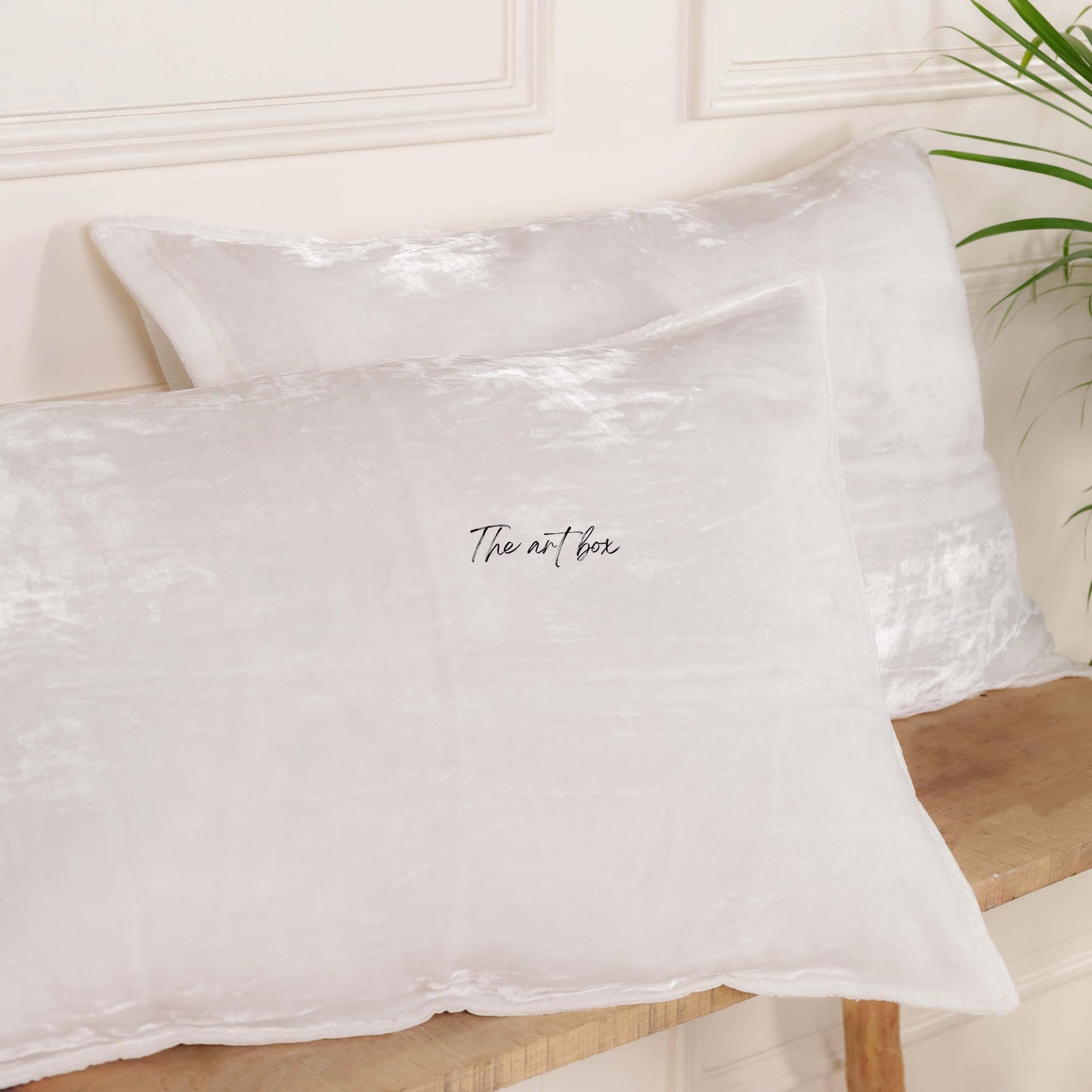 Solid White Velvet Pillowcases Cover