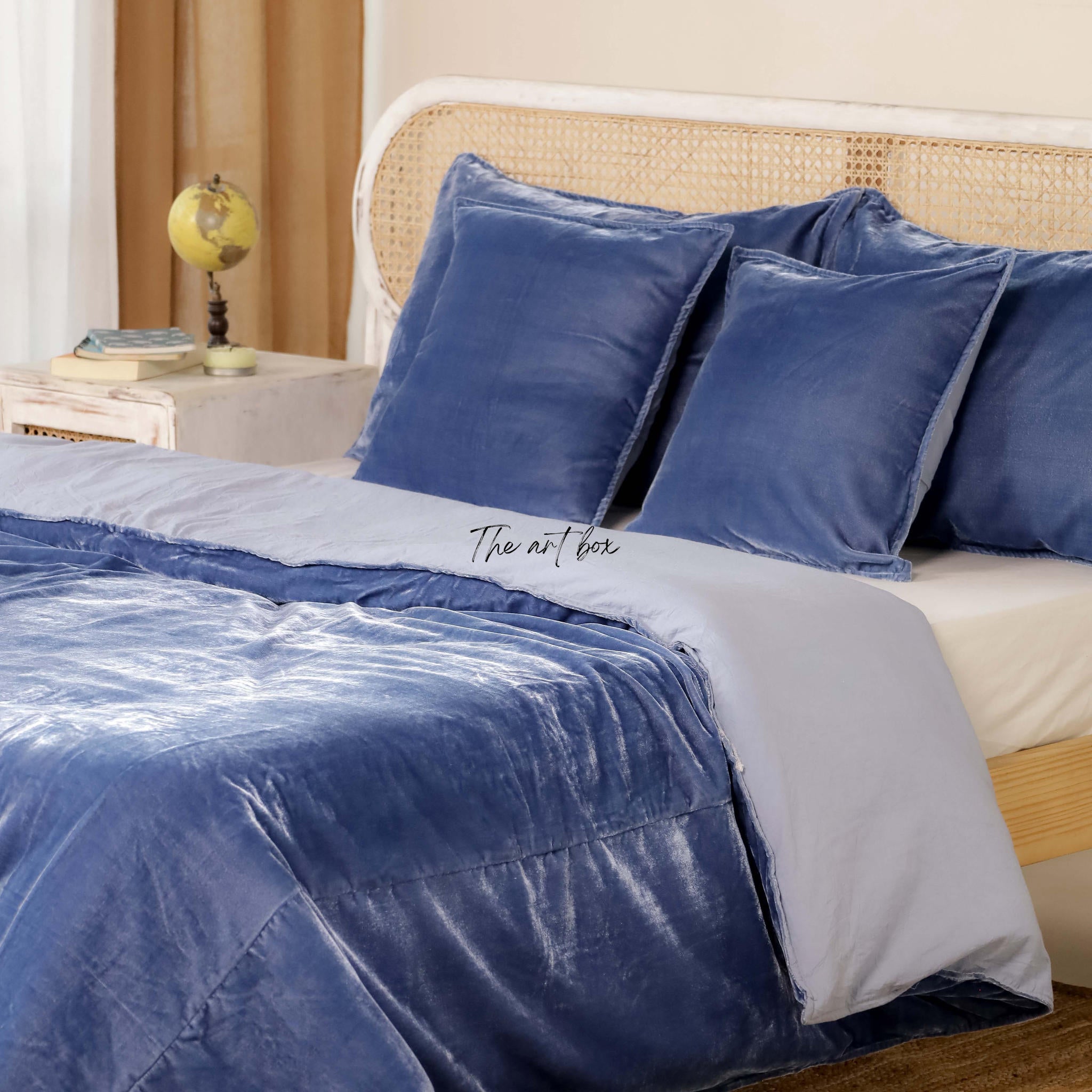 Blue Velvet Duvet Cover