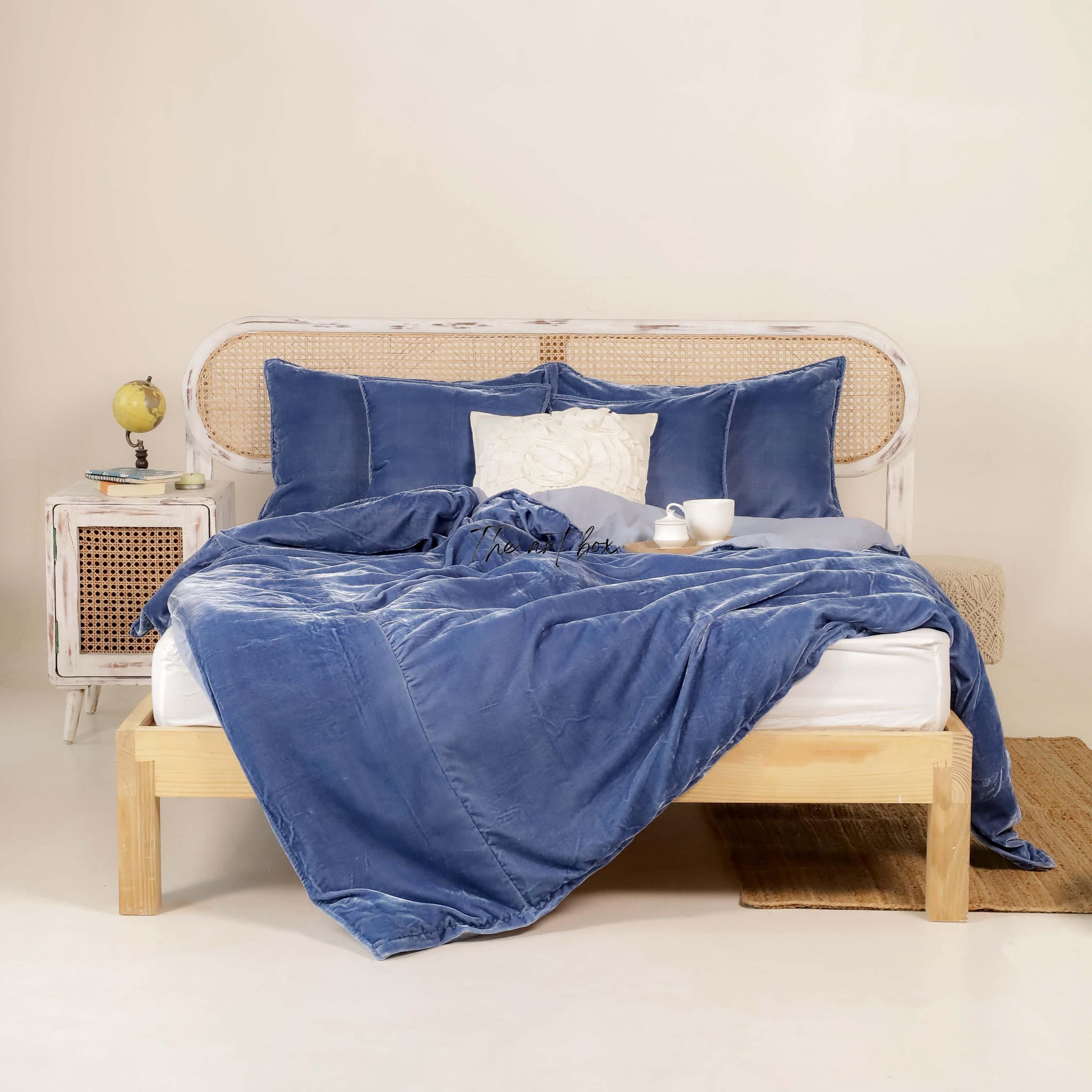 Blue Velvet Duvet Cover