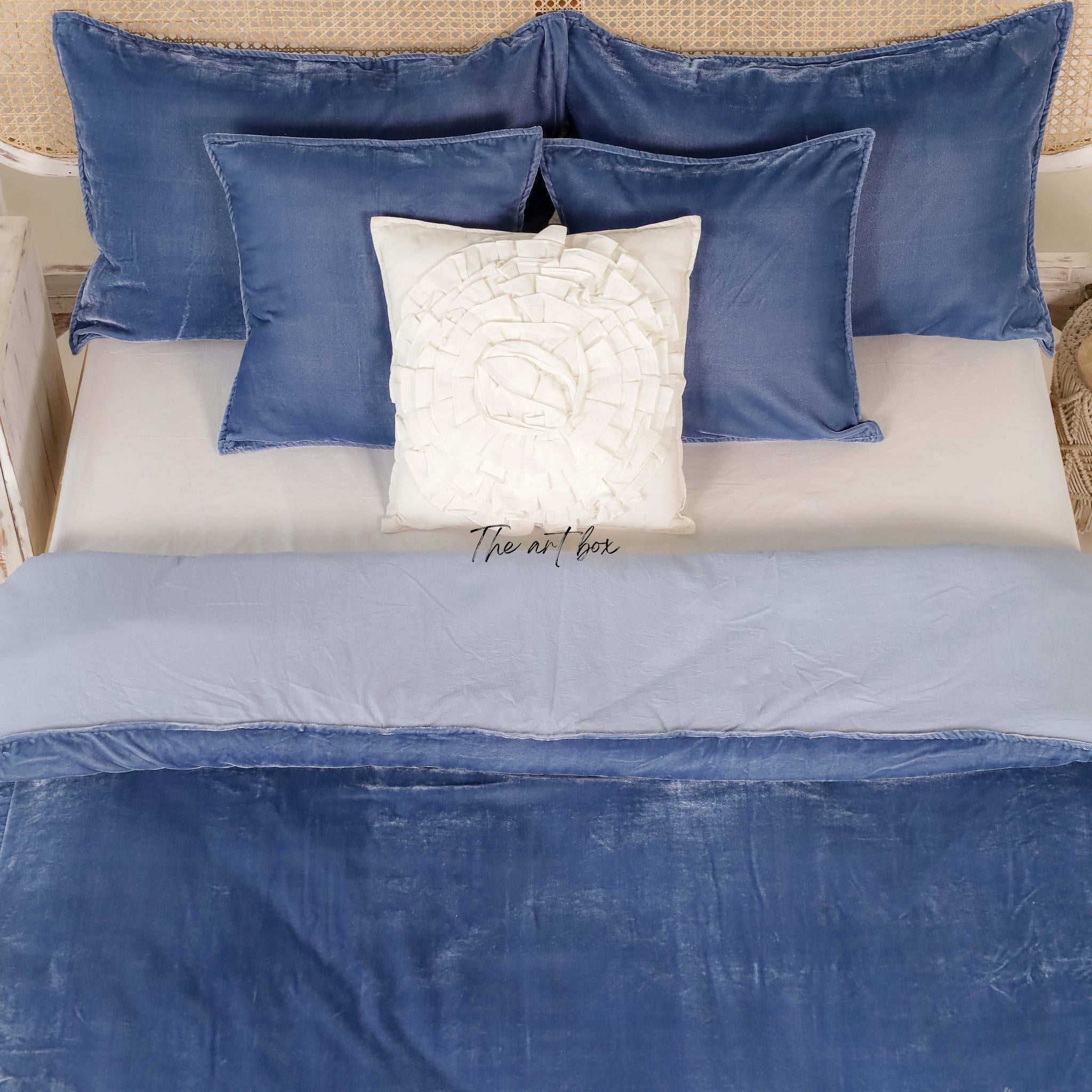 Blue Velvet Duvet Cover