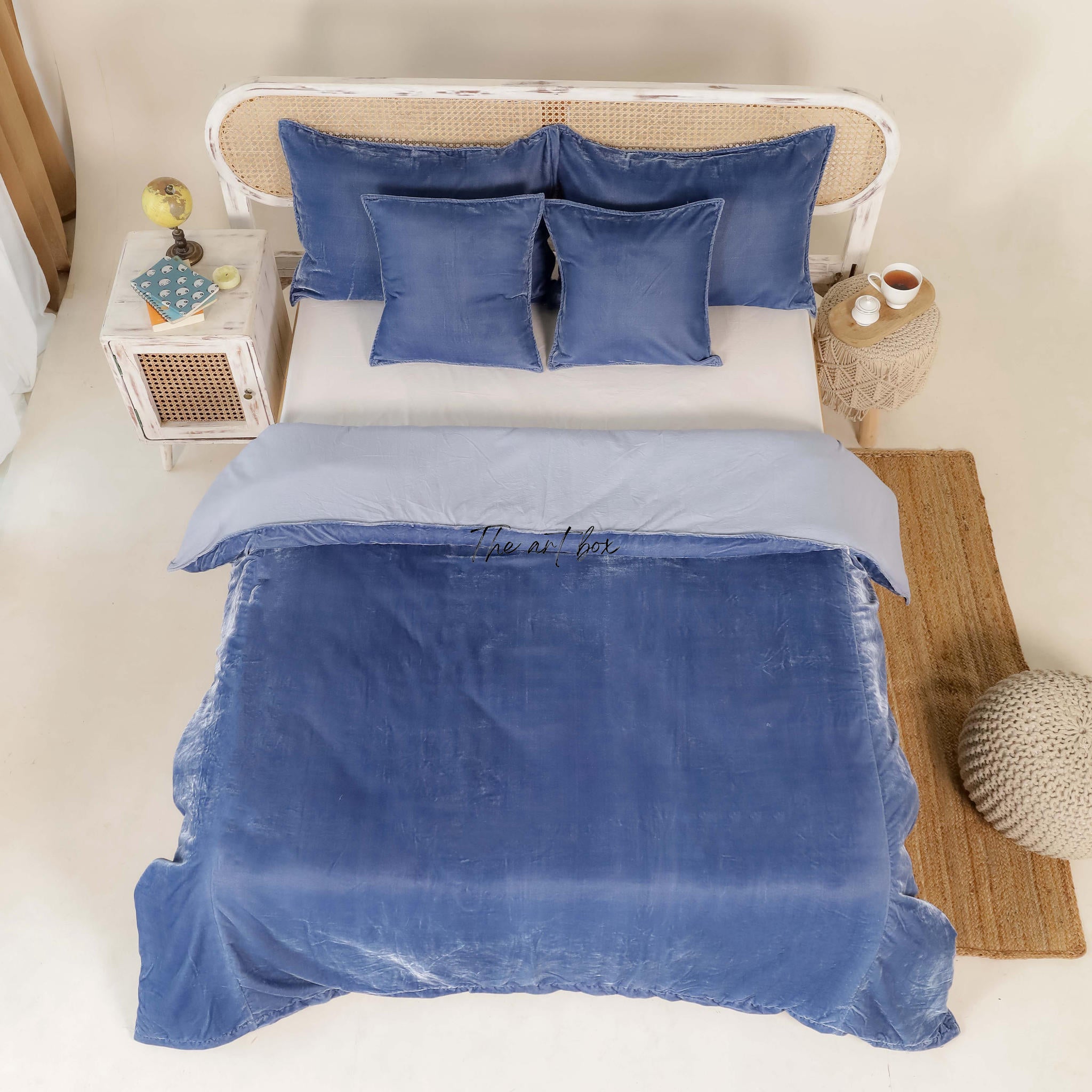 Blue Velvet Duvet Cover