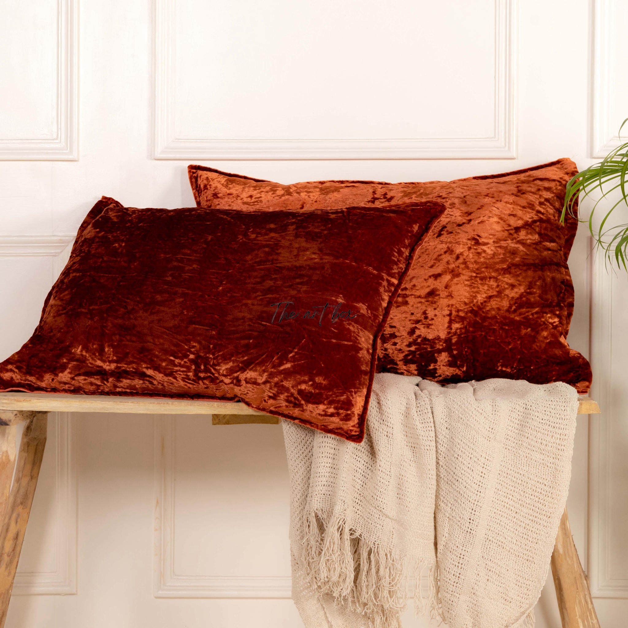 Solid Velvet Pillowcases Cover