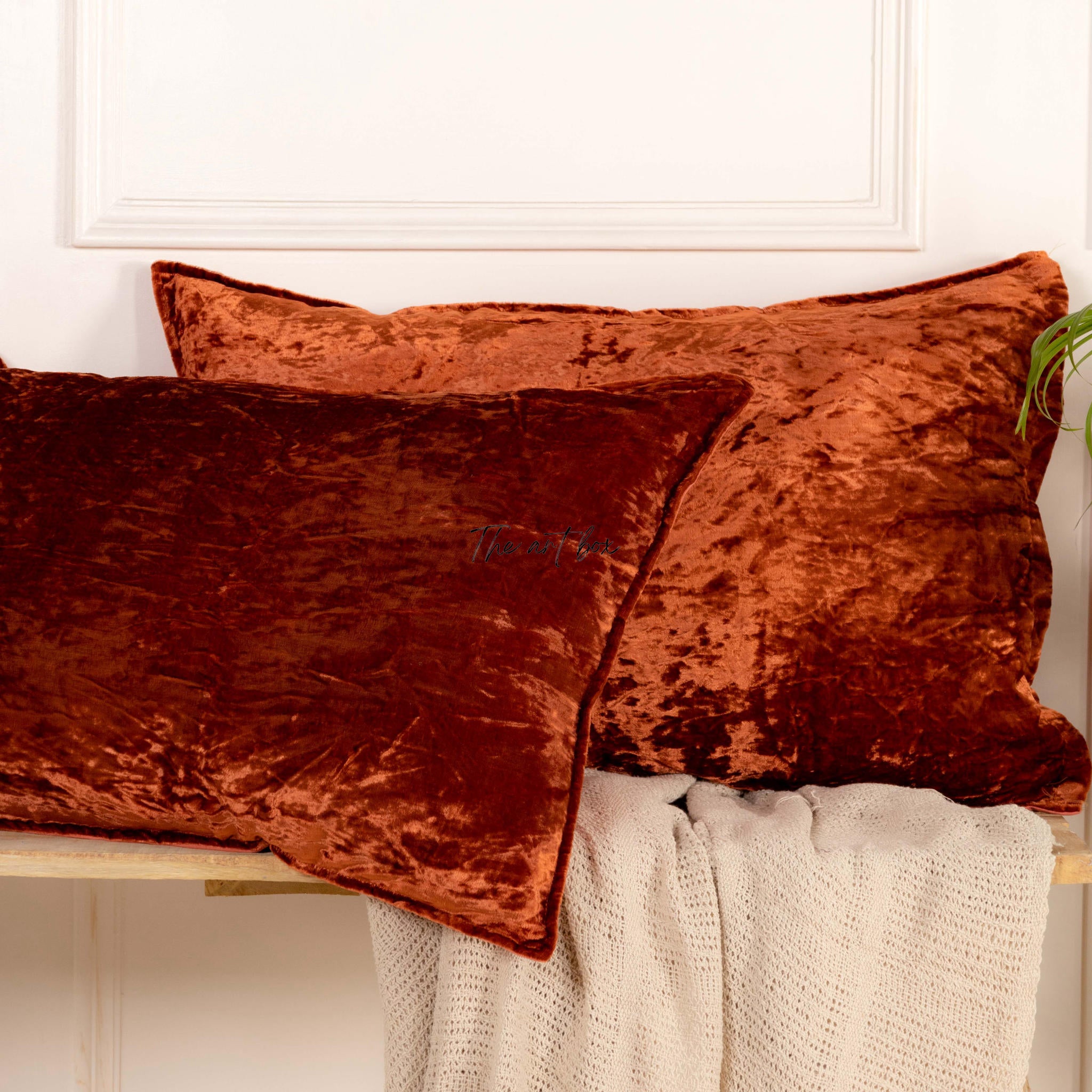 Solid Velvet Pillowcases Cover