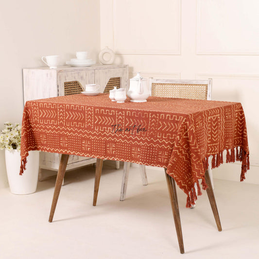 Rust with stripe Table Cover