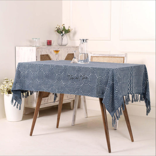 Grey Printed Table Cover