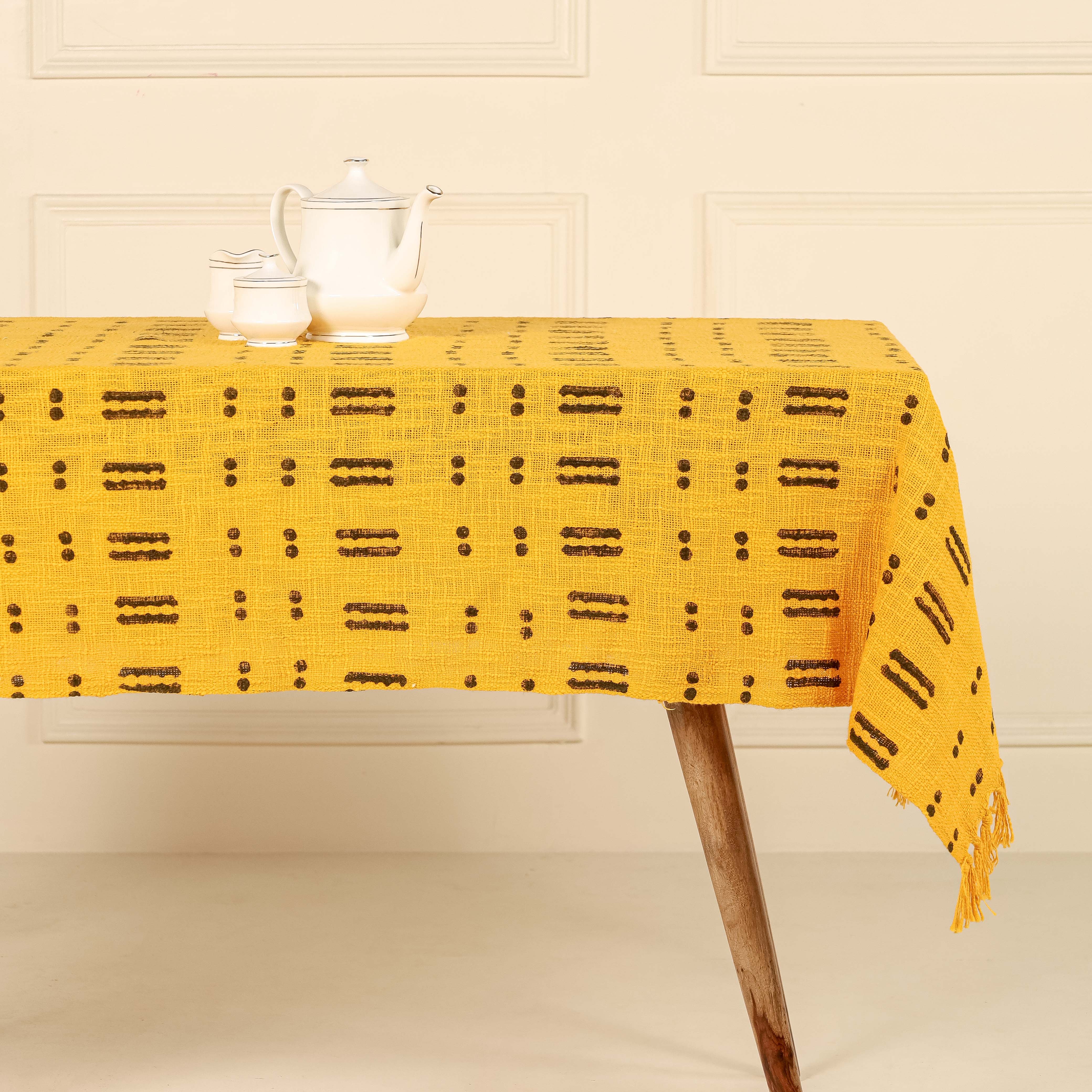 Yellow Cotton Tablecloth