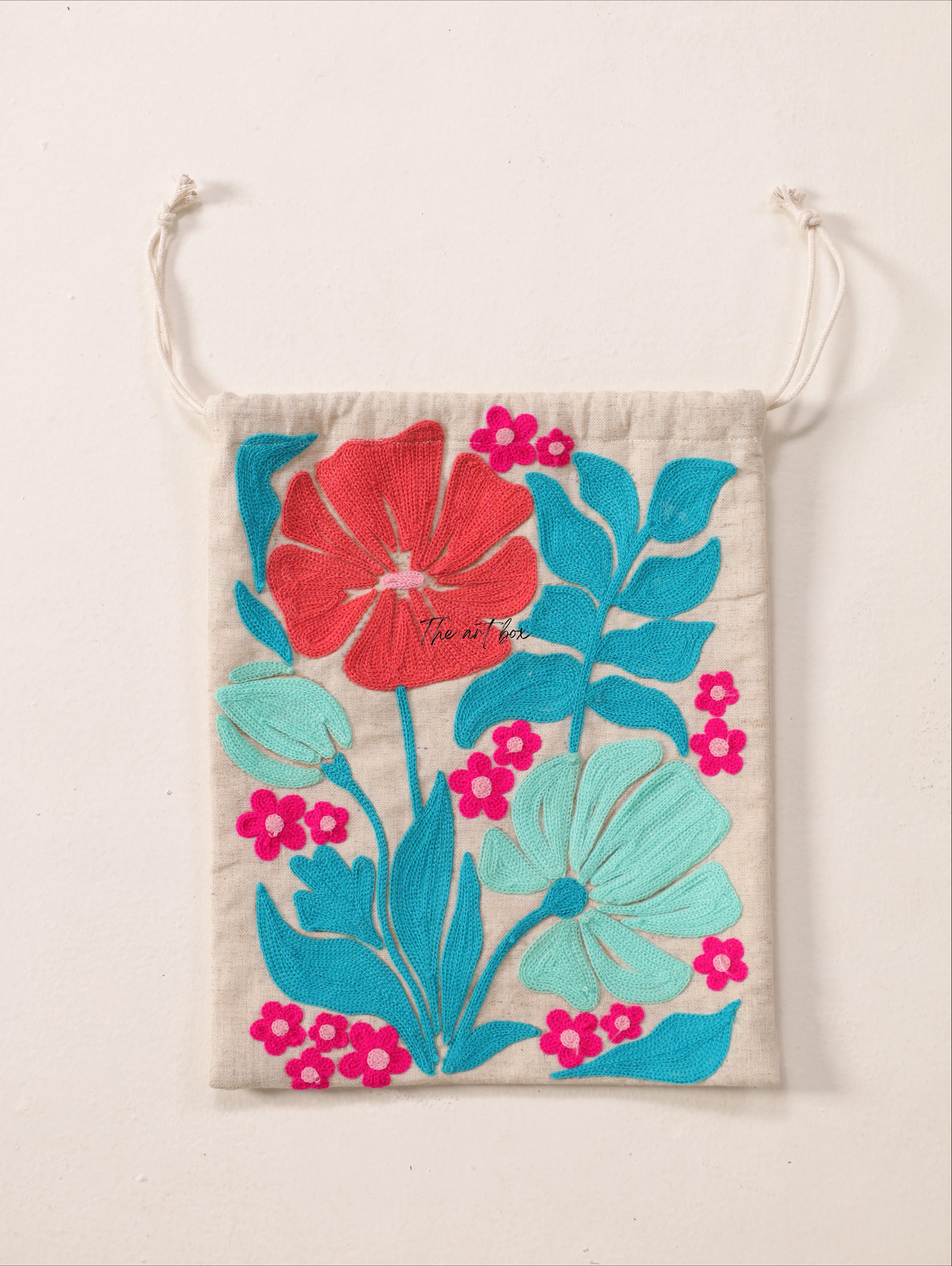 Embroidered Custom Drawstring Bag - Design Your Own Style – The Art Box ...